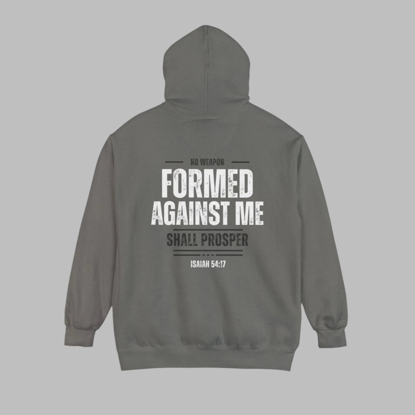 No Weapon Formed Against Me Shall Prosper Bible Verse Premium Hoodie