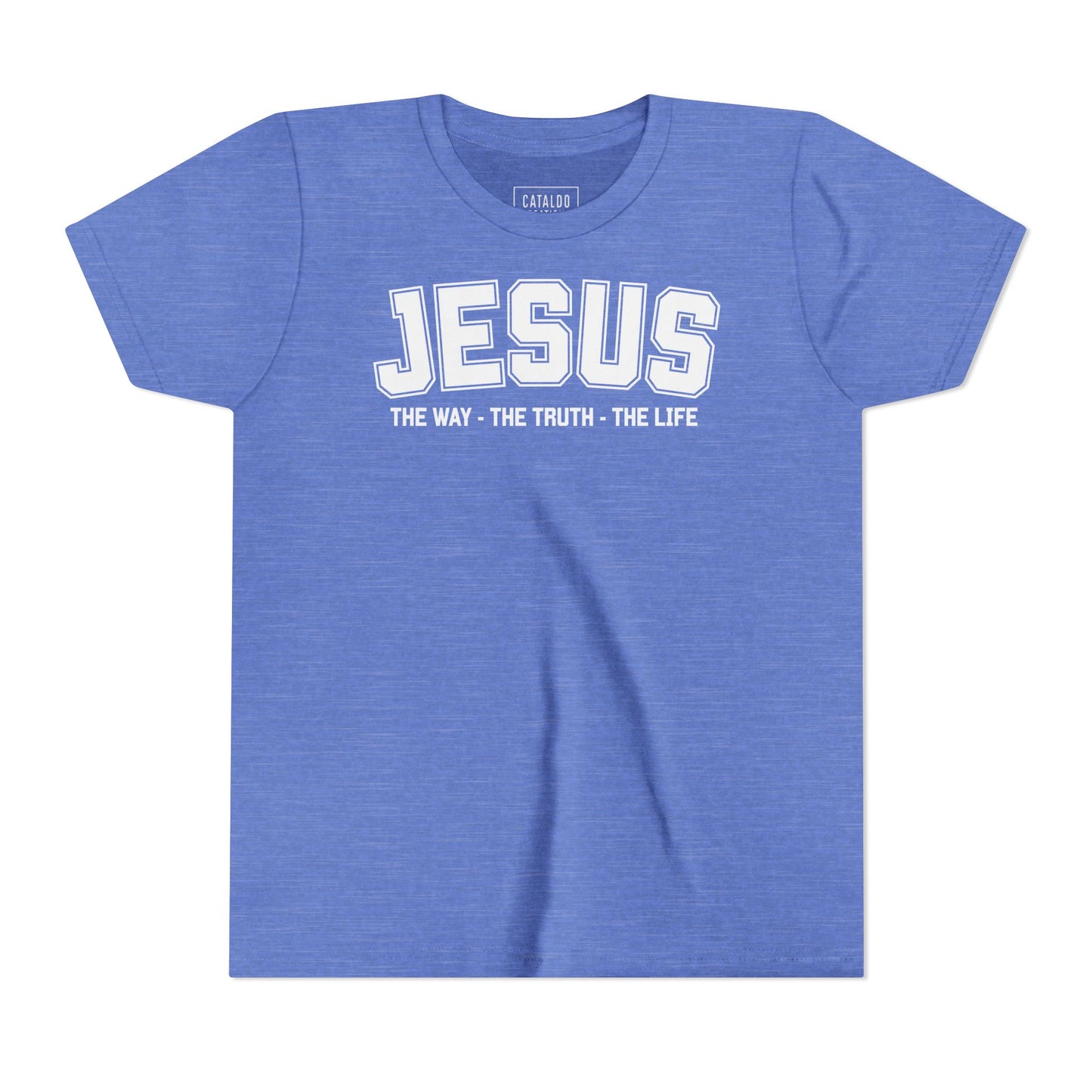 Faith-Inspired Youth Tee - Jesus - The Way, The Truth, The Life, Christian Apparel, Faith-Based Gift, Youth Clothing