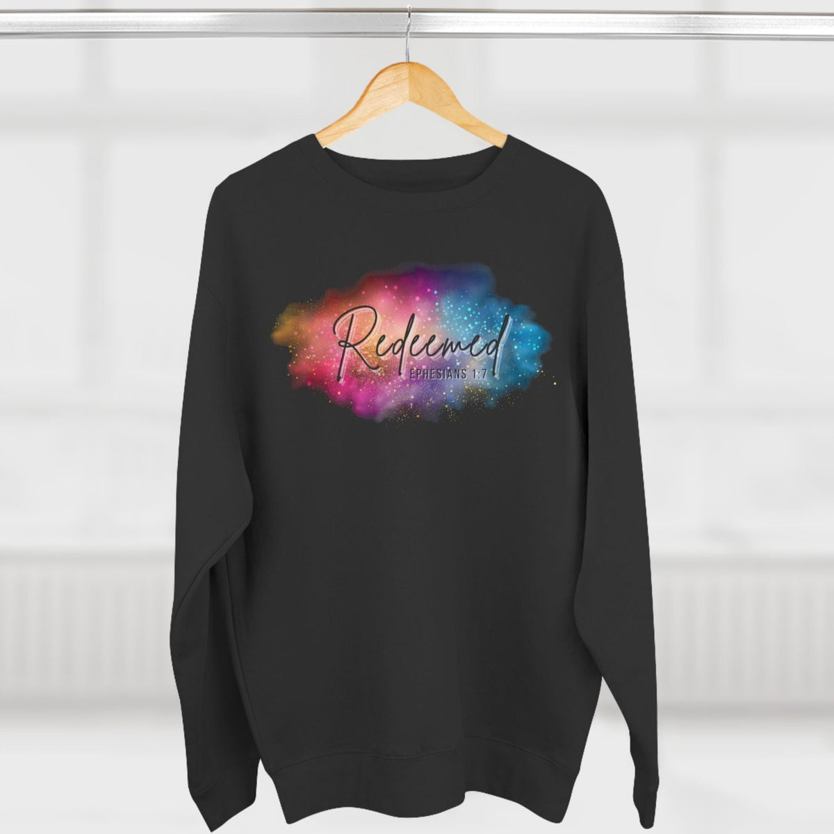 Experience the ultimate comfort with our Redeemed Super Soft Crewneck Christian Sweatshirt. Made from the softest material and featuring a splash of color, this sweatshirt is perfect for everyday wear. Let the inspiring bible verse remind you of the power of redemption.