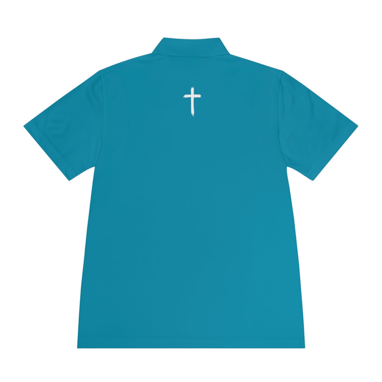 Men's 'Fore Christ' Sport Polo Shirt, Faith-Inspired Activewear, Christian Polo for Golf & Casual Outings, Men's Casual Wear