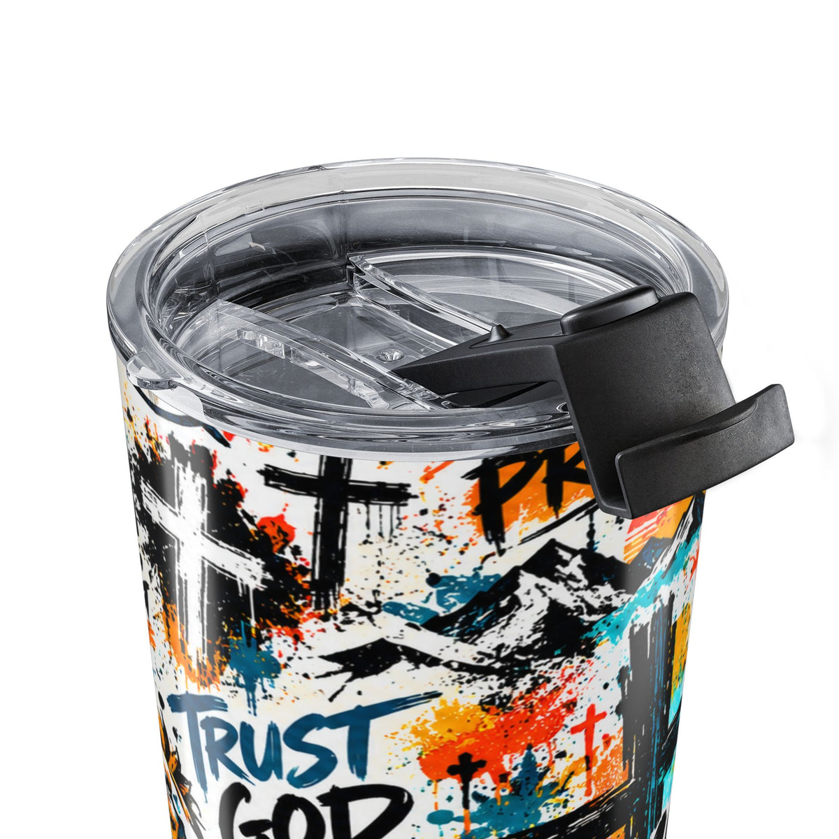 Jesus Christian 20oz Tumbler | Colorful Graffiti Faith-Inspired Stainless Steel Travel Cup