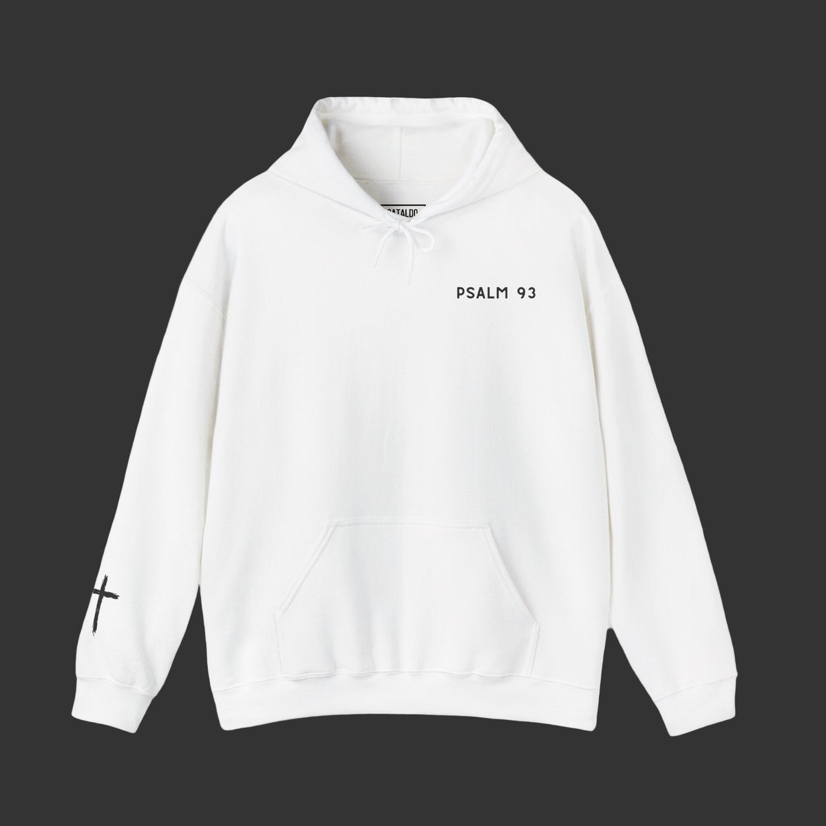 Faith-Inspired Psalm 93 Hooded Sweatshirt, 'Mightier Than The Waves Of The Sea' Cozy Hoodie, Christian Sweatshirt
