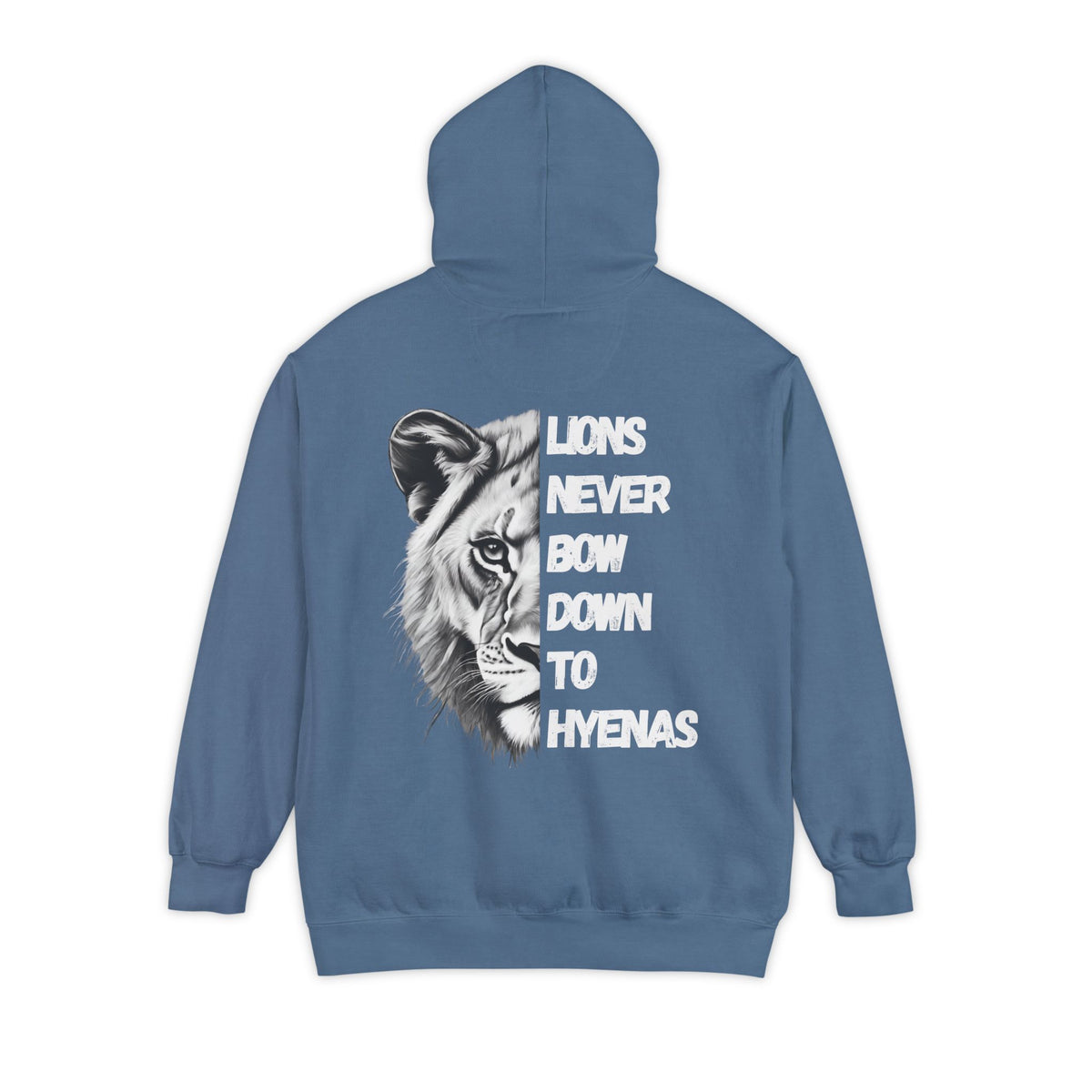 Lions Never Bow Down To Hyenas Adult Premium Hoodie