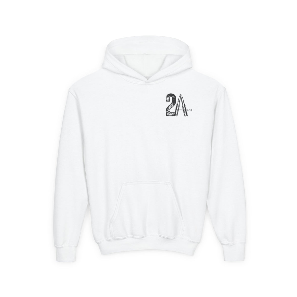 Youth 2nd Amendment Flag Design Hoodie, Kids 2A Sweatshirt, Gift for Teens, Patriotic Apparel, Flag Hoodie