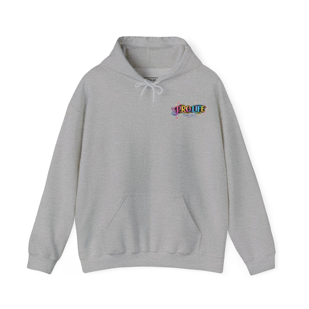 Pro-Life Christian Hoodie, Psalm 139 "You Knit Me Together" Heavy Blend Hooded Sweatshirt