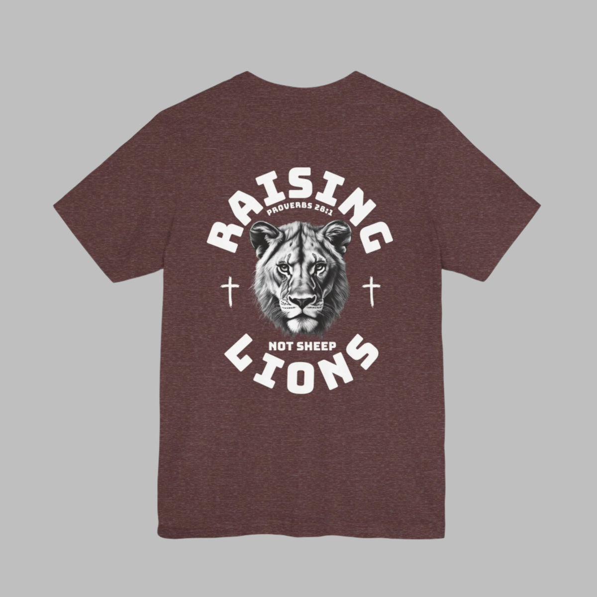Raising Lions Not Sheep Adult Short Sleeve Tee