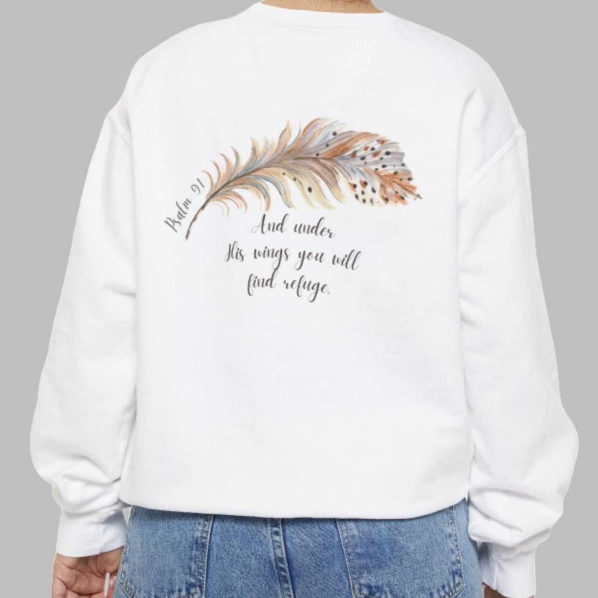 Psalm 91 Crewneck Sweatshirt For Women
