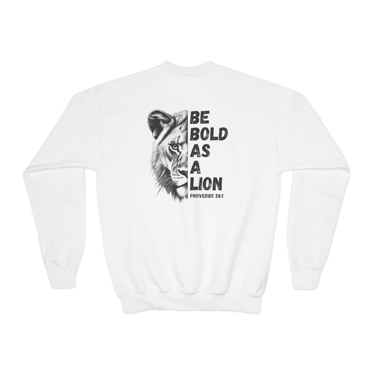 Kids Be Bold As A Lion Youth Crewneck Sweatshirt