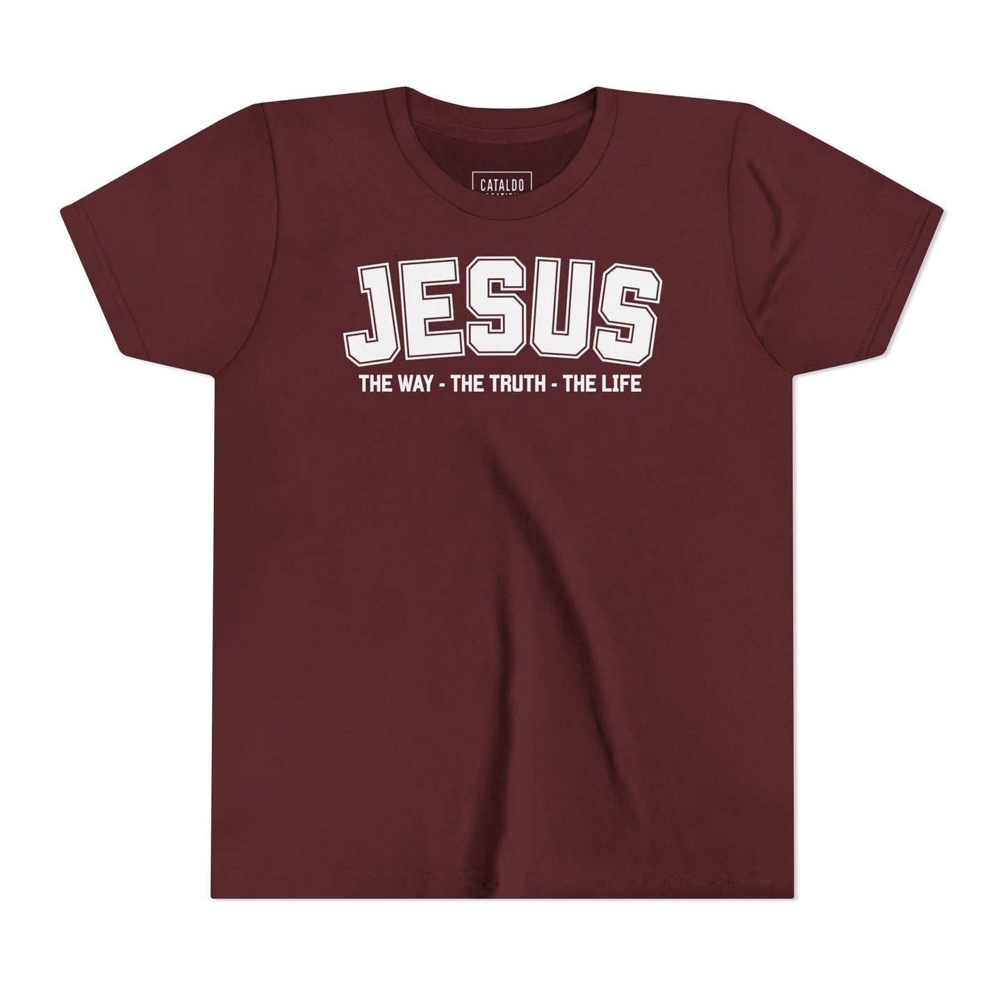 Faith-Inspired Youth Tee - Jesus - The Way, The Truth, The Life, Christian Apparel, Faith-Based Gift, Youth Clothing