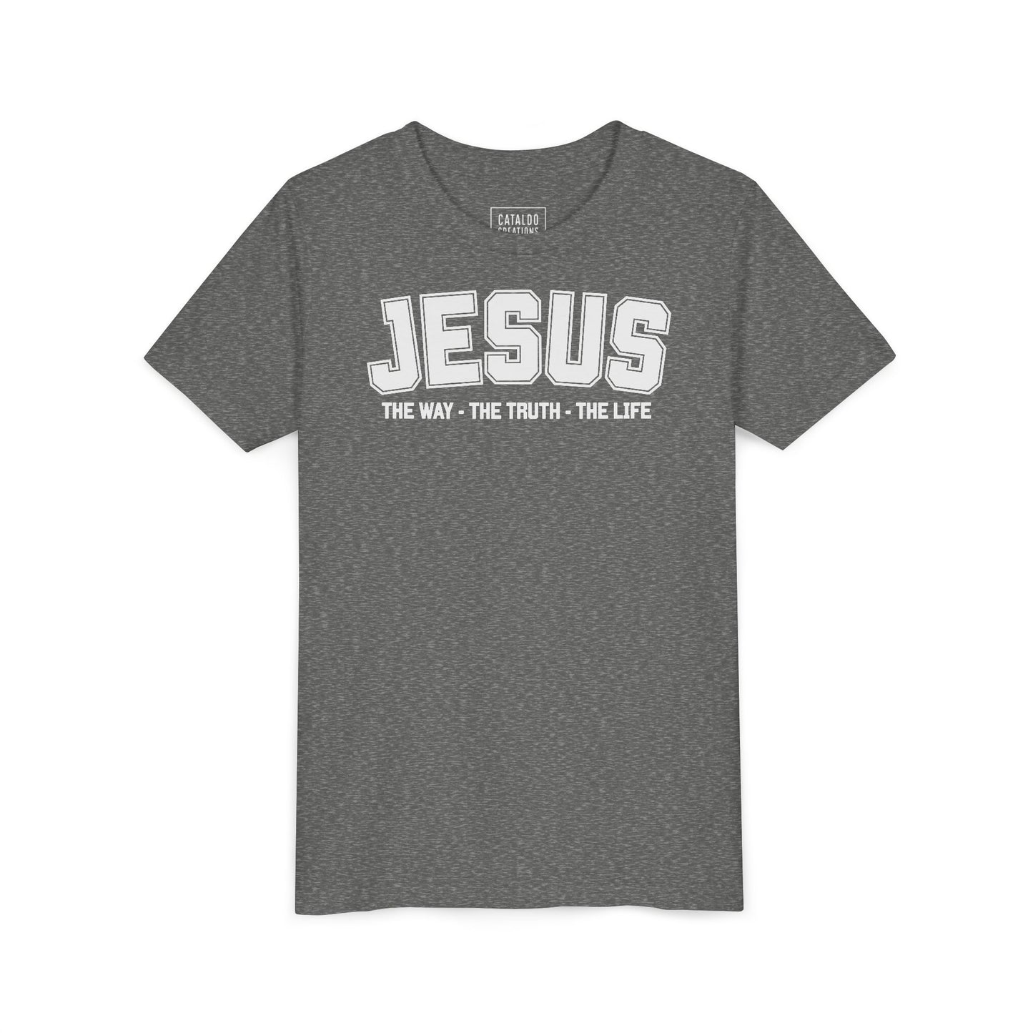 Faith-Inspired Youth Tee - Jesus - The Way, The Truth, The Life, Christian Apparel, Faith-Based Gift, Youth Clothing