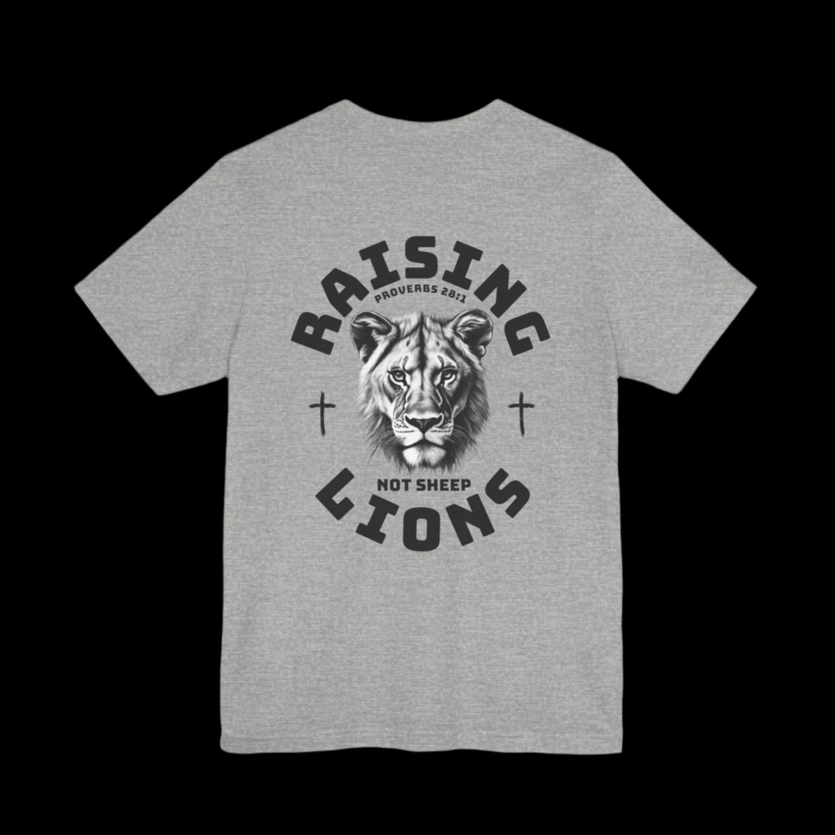 Raising Lions Not Sheep Adult Short Sleeve Tee