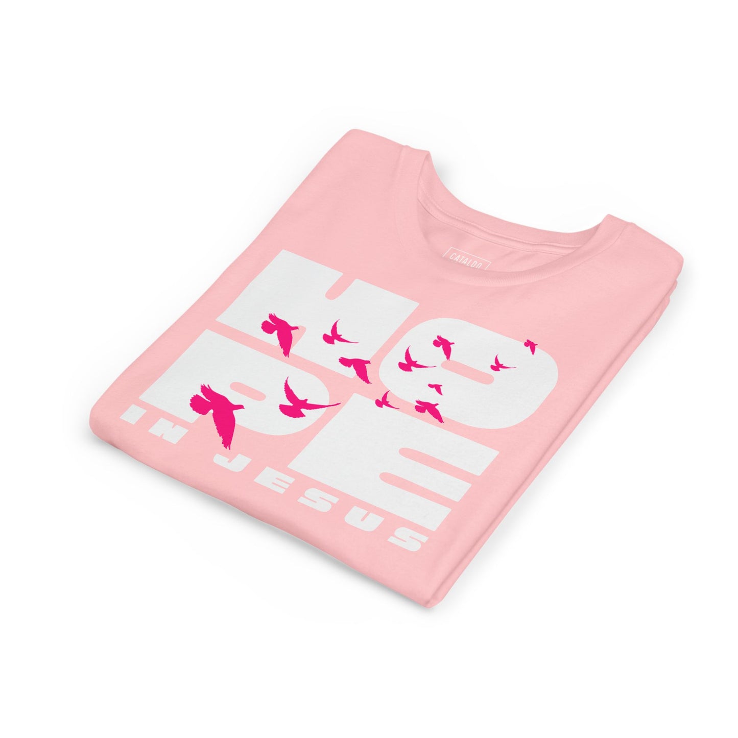 Hope in Jesus Youth Tee, Inspirational Kids Shirt, Faith-Based T-Shirt, Christian Apparel, Gifts for Church Events
