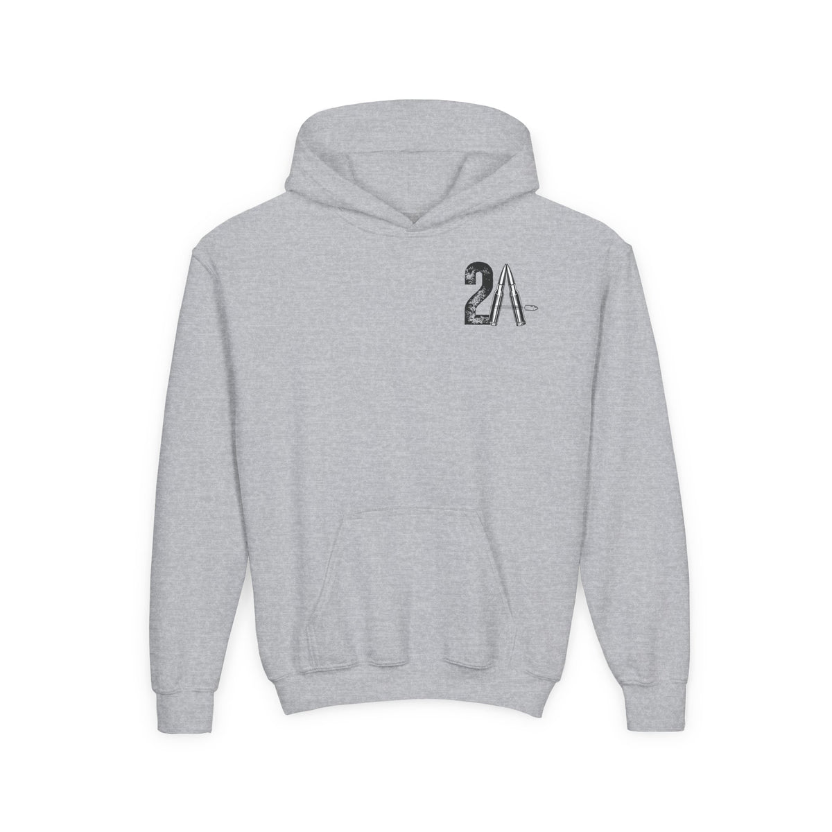 Youth 2nd Amendment Flag Design Hoodie, Kids 2A Sweatshirt, Gift for Teens, Patriotic Apparel, Flag Hoodie
