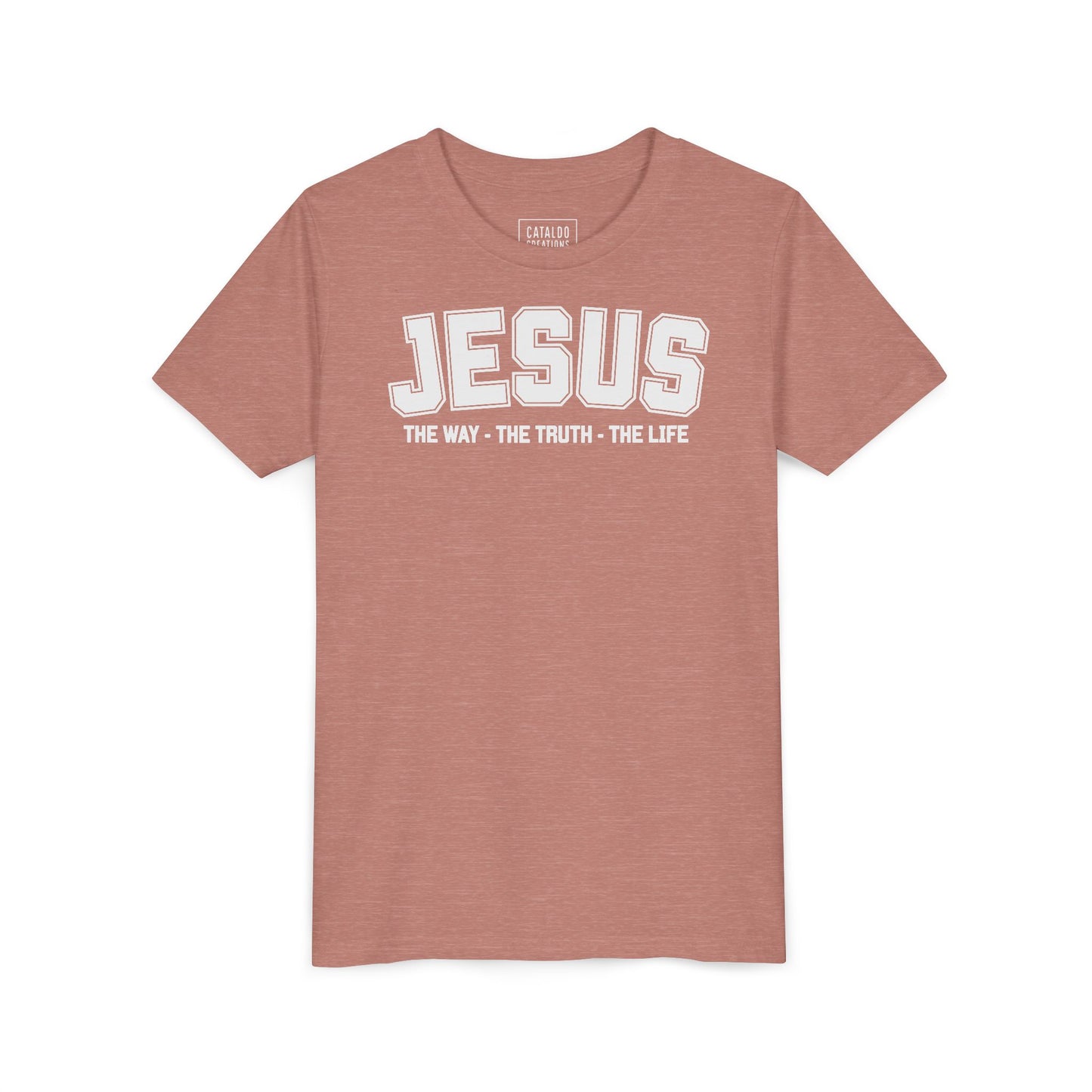 Faith-Inspired Youth Tee - Jesus - The Way, The Truth, The Life, Christian Apparel, Faith-Based Gift, Youth Clothing