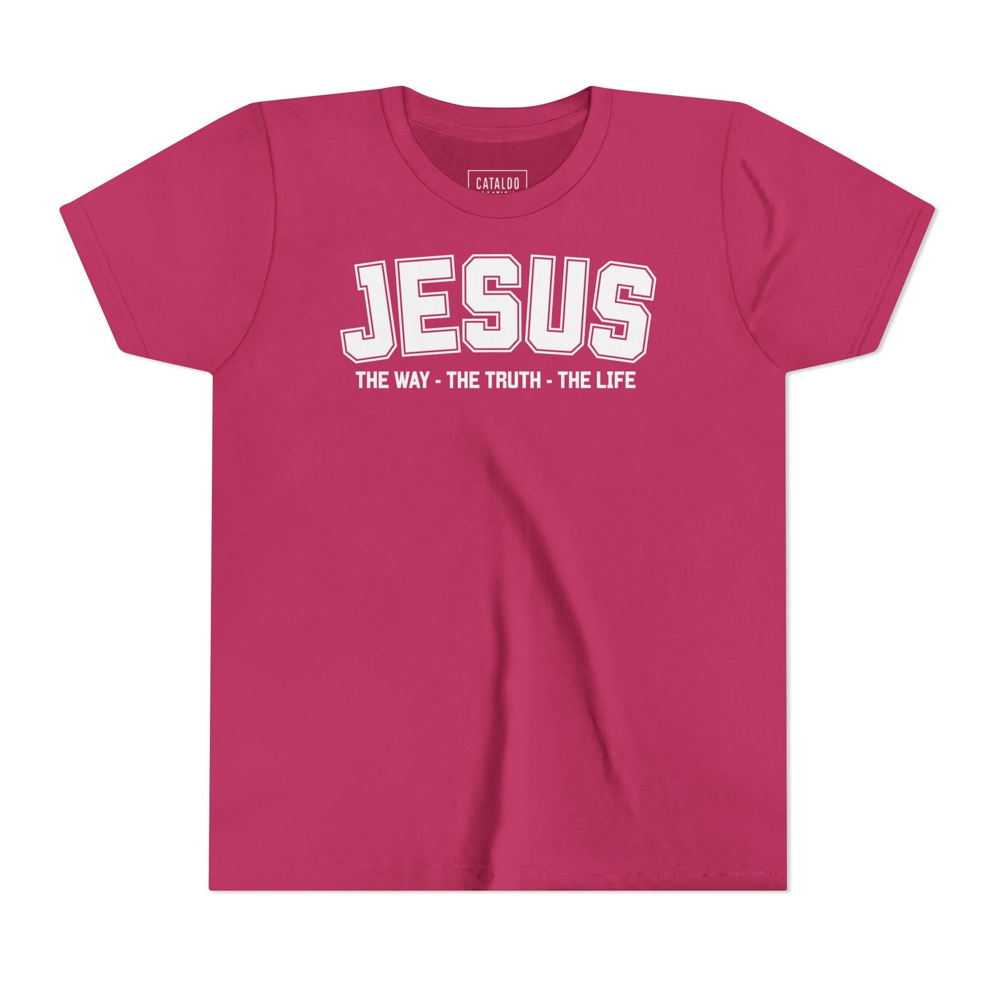 Faith-Inspired Youth Tee - Jesus - The Way, The Truth, The Life, Christian Apparel, Faith-Based Gift, Youth Clothing