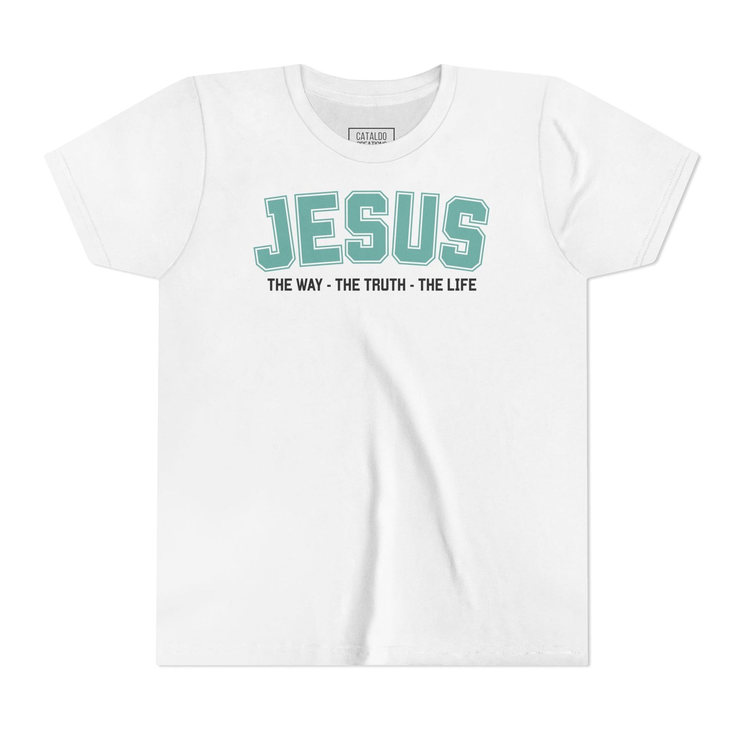 Faith-Inspired Youth Tee - Jesus - The Way, The Truth, The Life, Christian Apparel, Faith-Based Gift, Youth Clothing