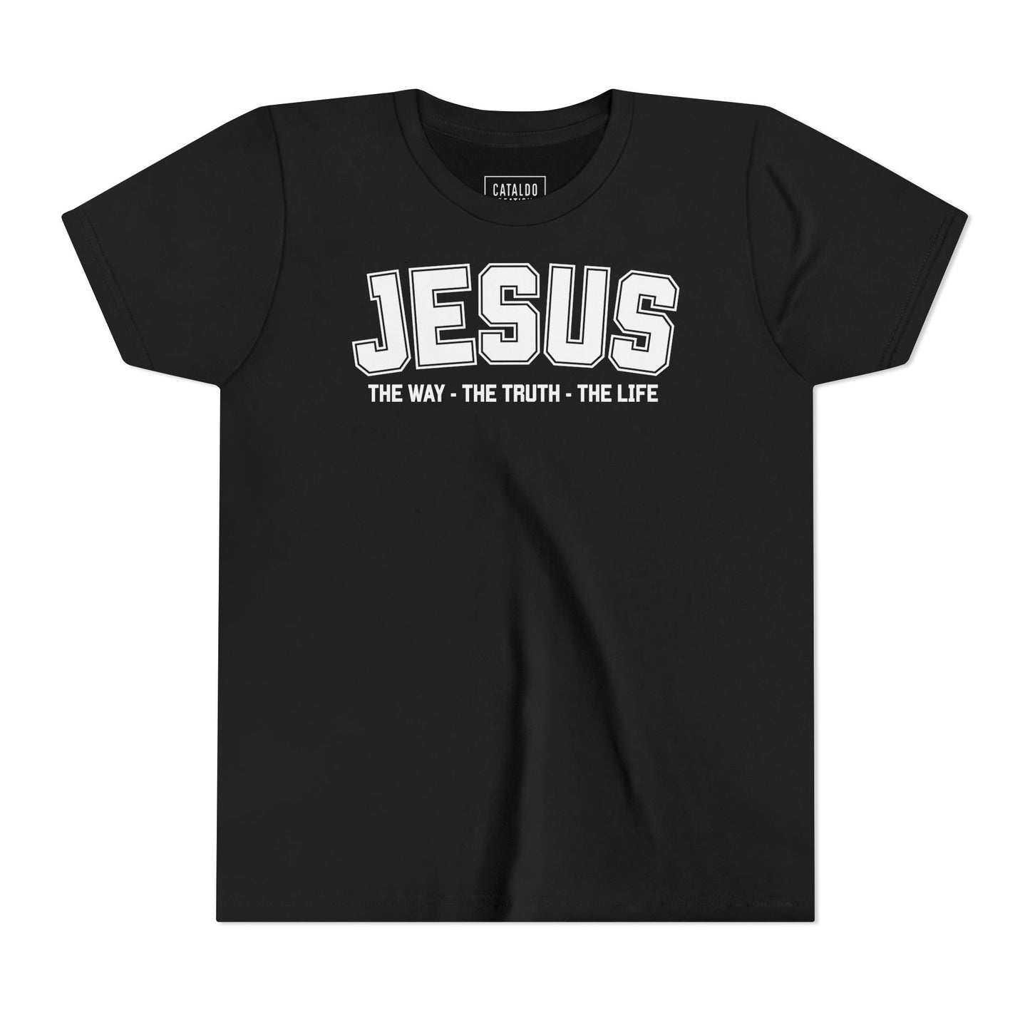Faith-Inspired Youth Tee - Jesus - The Way, The Truth, The Life, Christian Apparel, Faith-Based Gift, Youth Clothing