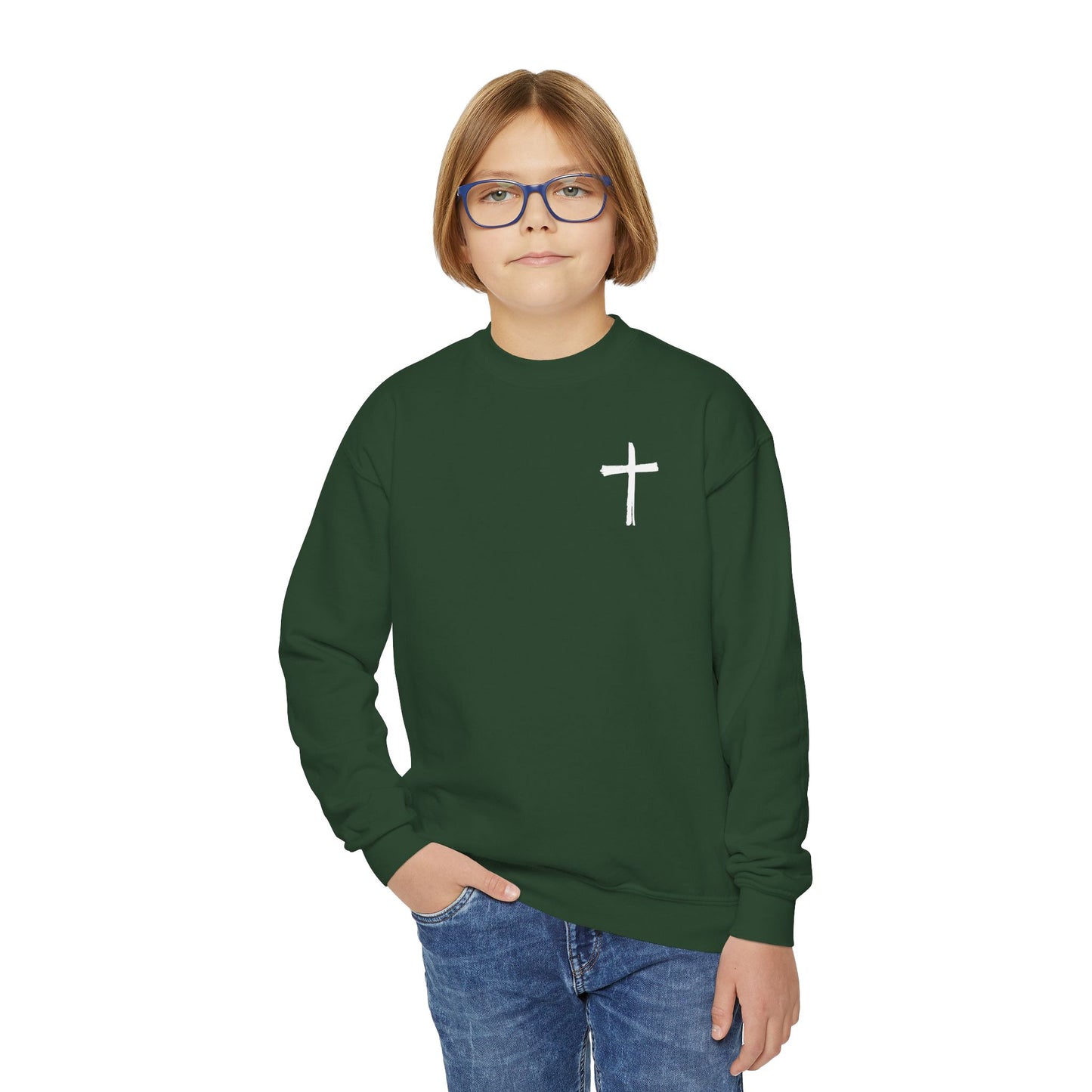 Kids Be Bold As A Lion Youth Crewneck Sweatshirt