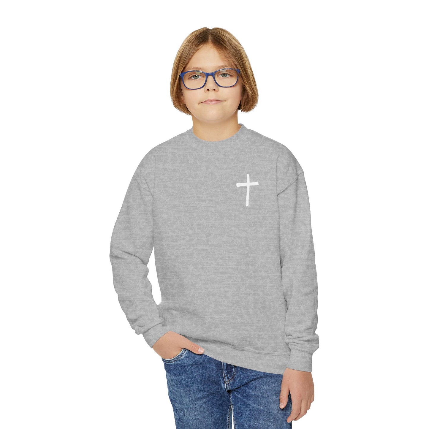 Kids Be Bold As A Lion Youth Crewneck Sweatshirt