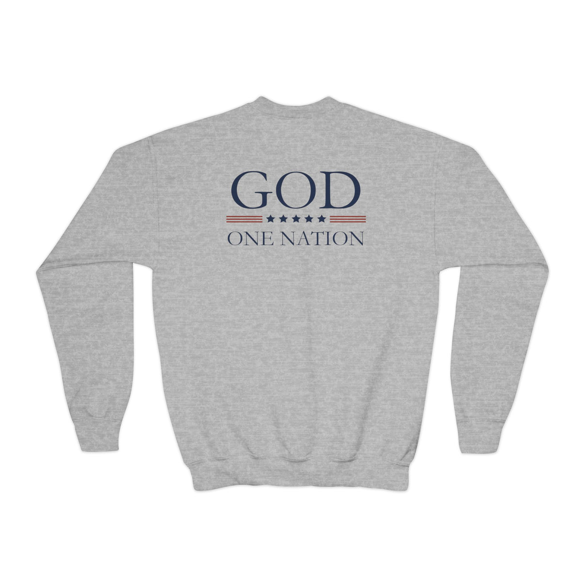 Kids One Nation Under God 1776 Crewneck Sweatshirt