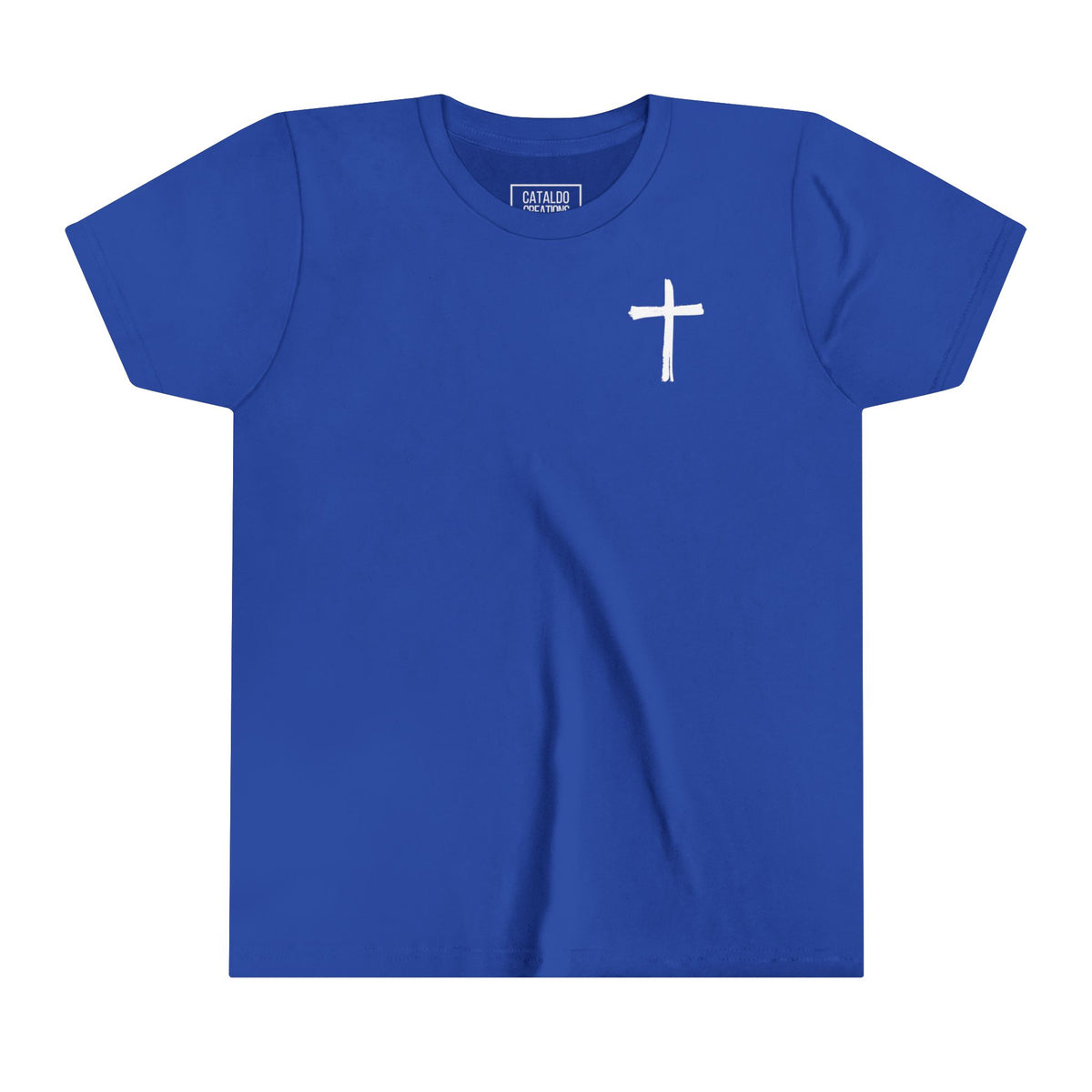 Kids Be Bold As A Lion Youth Short Sleeve Tee. Black & White Design