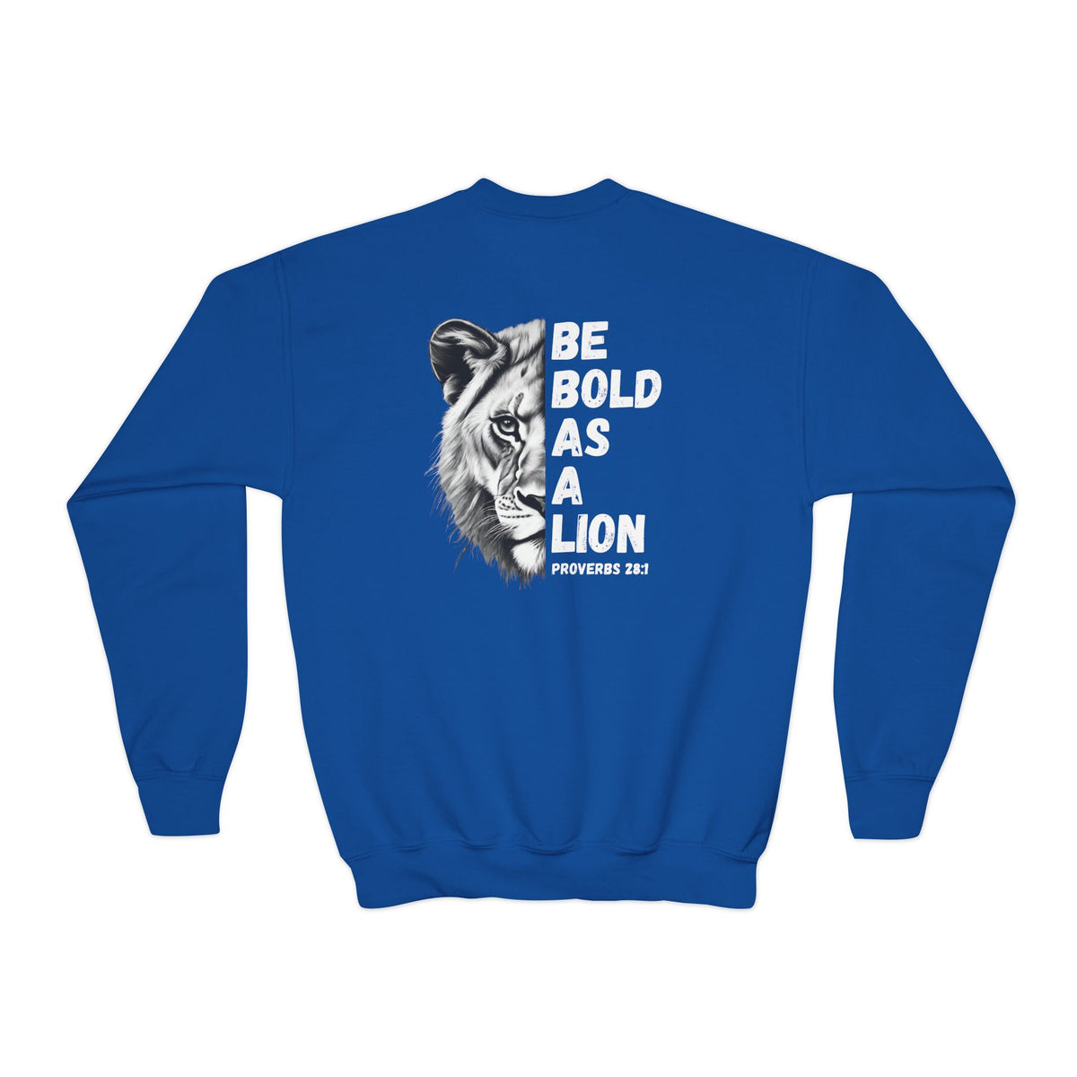 Kids Be Bold As A Lion Youth Crewneck Sweatshirt