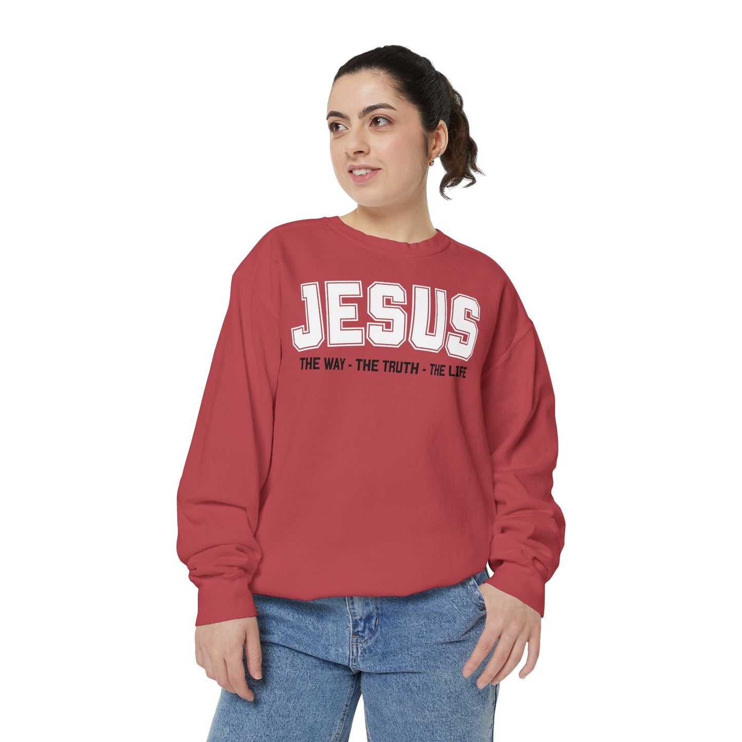Jesus The Way, The Truth, The Life Crewneck Sweatshirt, Faith Apparel, Religious Sweatshirt, Inspirational Wear
