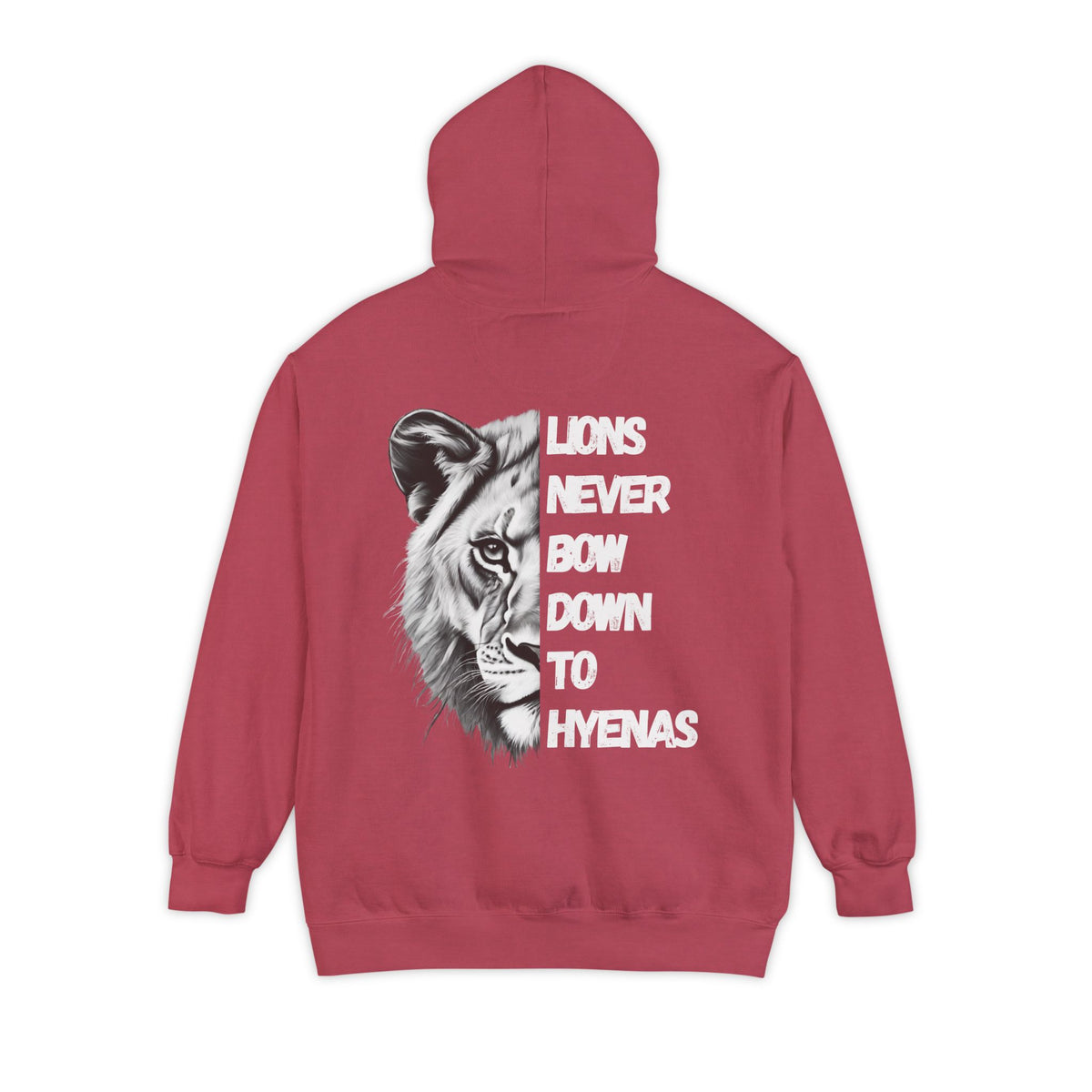Lions Never Bow Down To Hyenas Adult Premium Hoodie