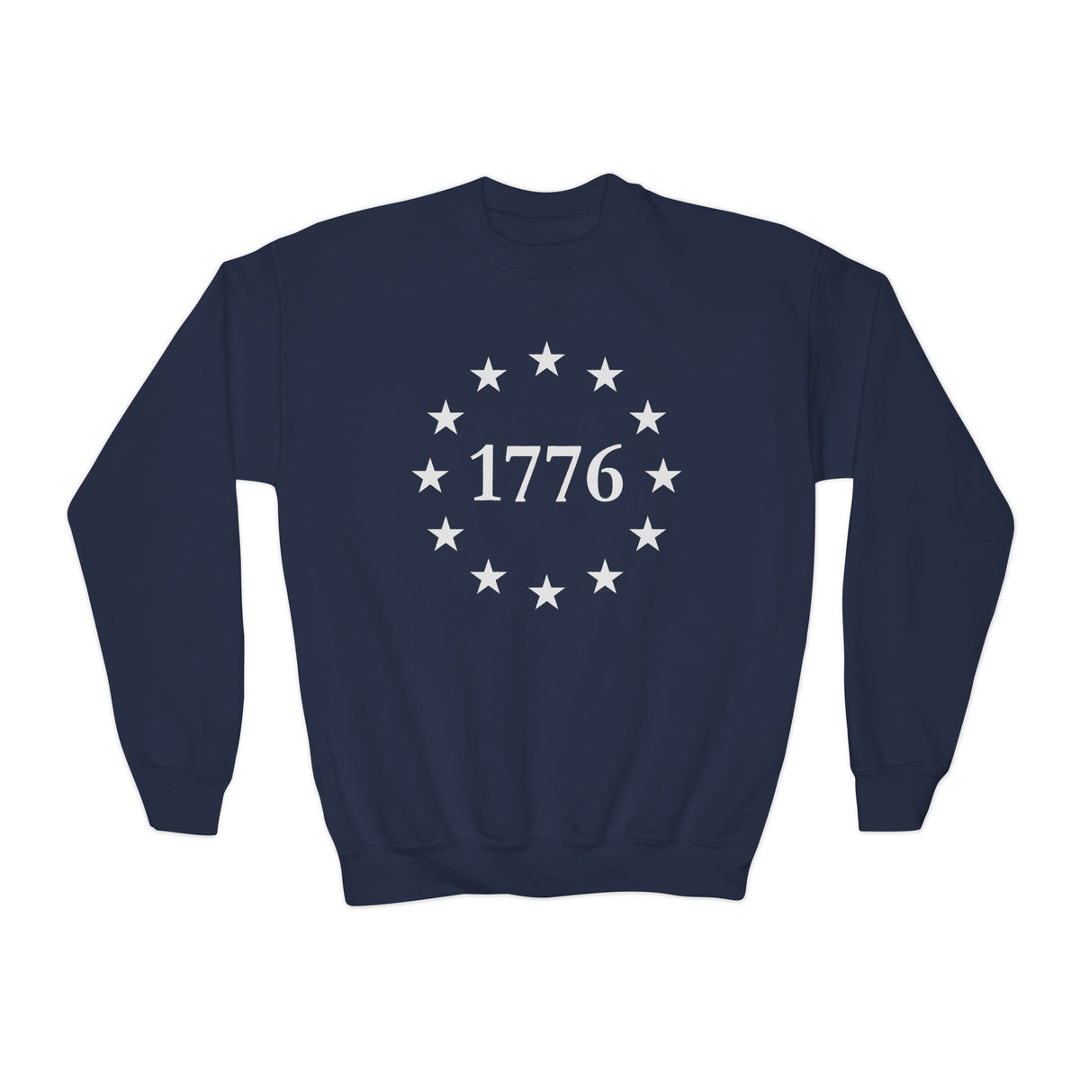 Kids One Nation Under God 1776 Crewneck Sweatshirt