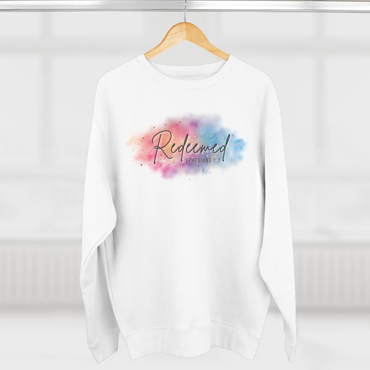 Experience the ultimate comfort with our Redeemed Super Soft Crewneck Christian Sweatshirt. Made from the softest material and featuring a splash of color, this sweatshirt is perfect for everyday wear. Let the inspiring bible verse remind you of the power of redemption.