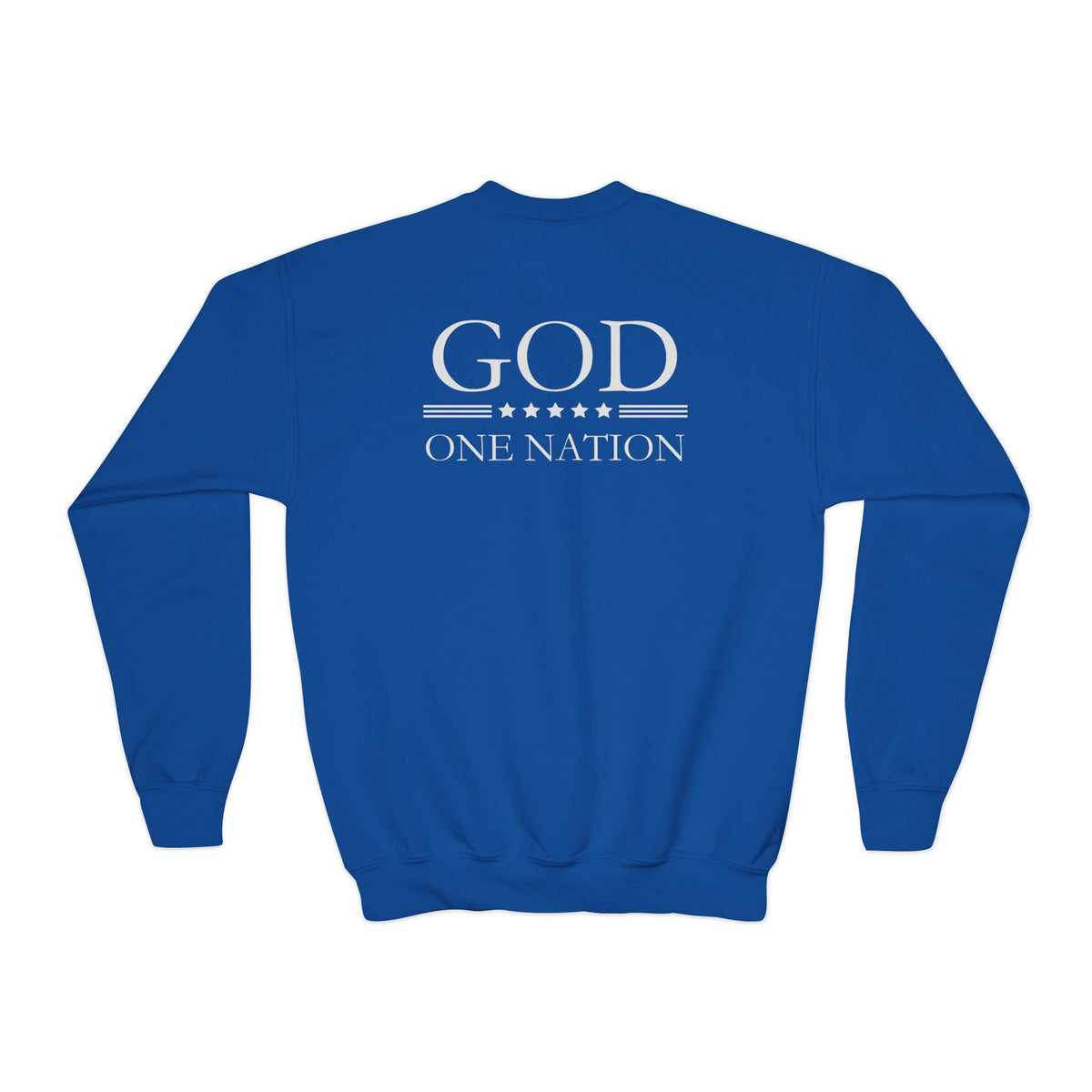 Kids One Nation Under God 1776 Crewneck Sweatshirt
