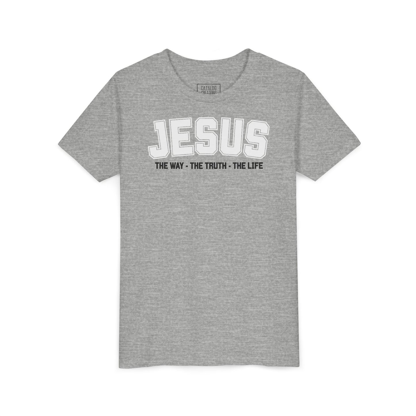 Faith-Inspired Youth Tee - Jesus - The Way, The Truth, The Life, Christian Apparel, Faith-Based Gift, Youth Clothing