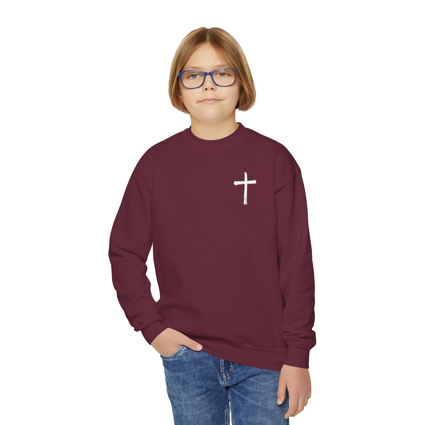 Kids Be Bold As A Lion Youth Crewneck Sweatshirt