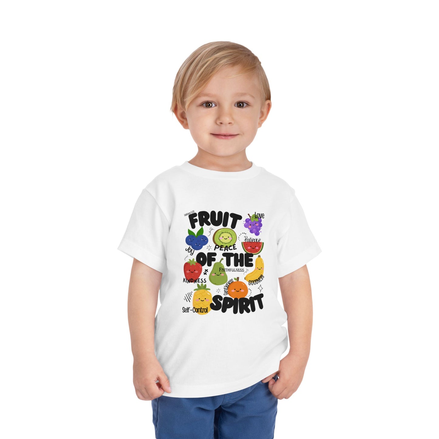 Toddler Fruit of the Spirit Christian T-Shirt, Galatians 5:22–23 Bible Verse Tee