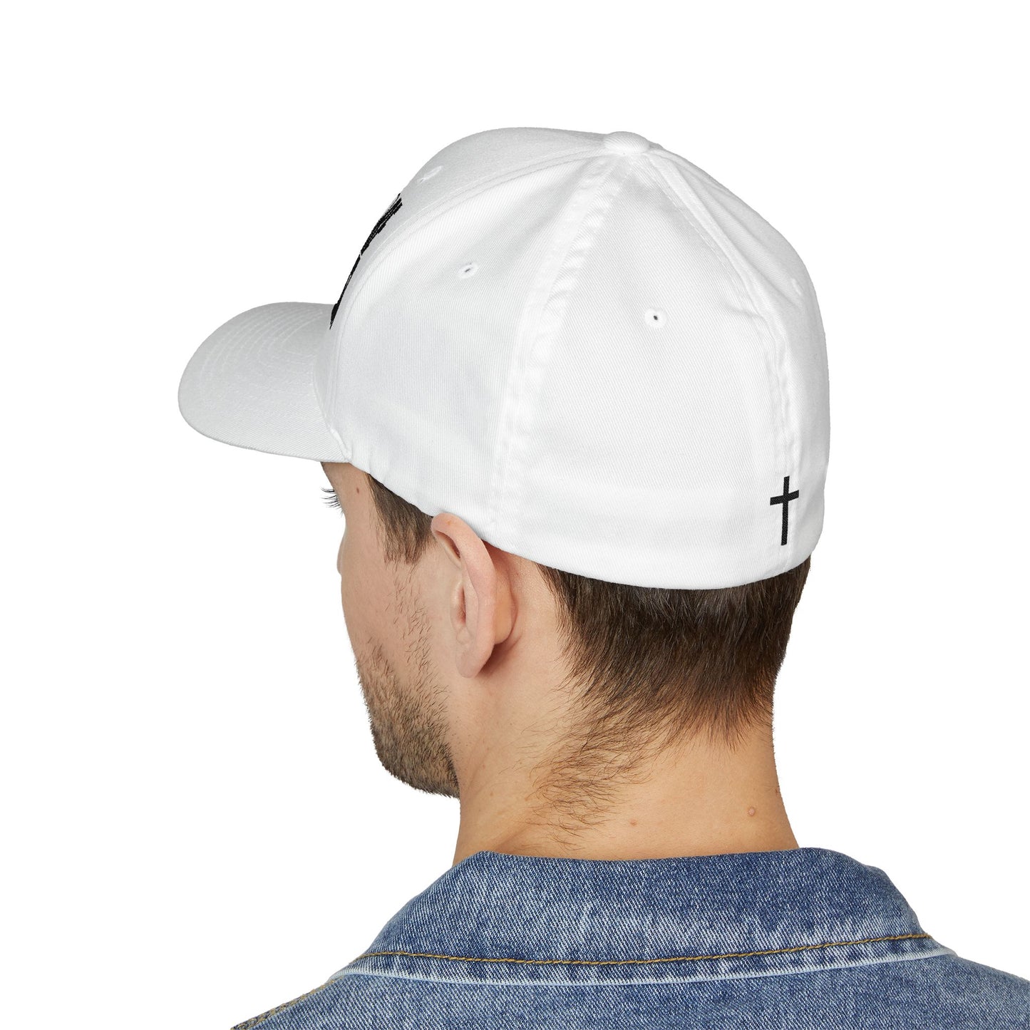 Fore Christ Embroidered Golf Cap - Faith-Inspired Closed-Back Hat.