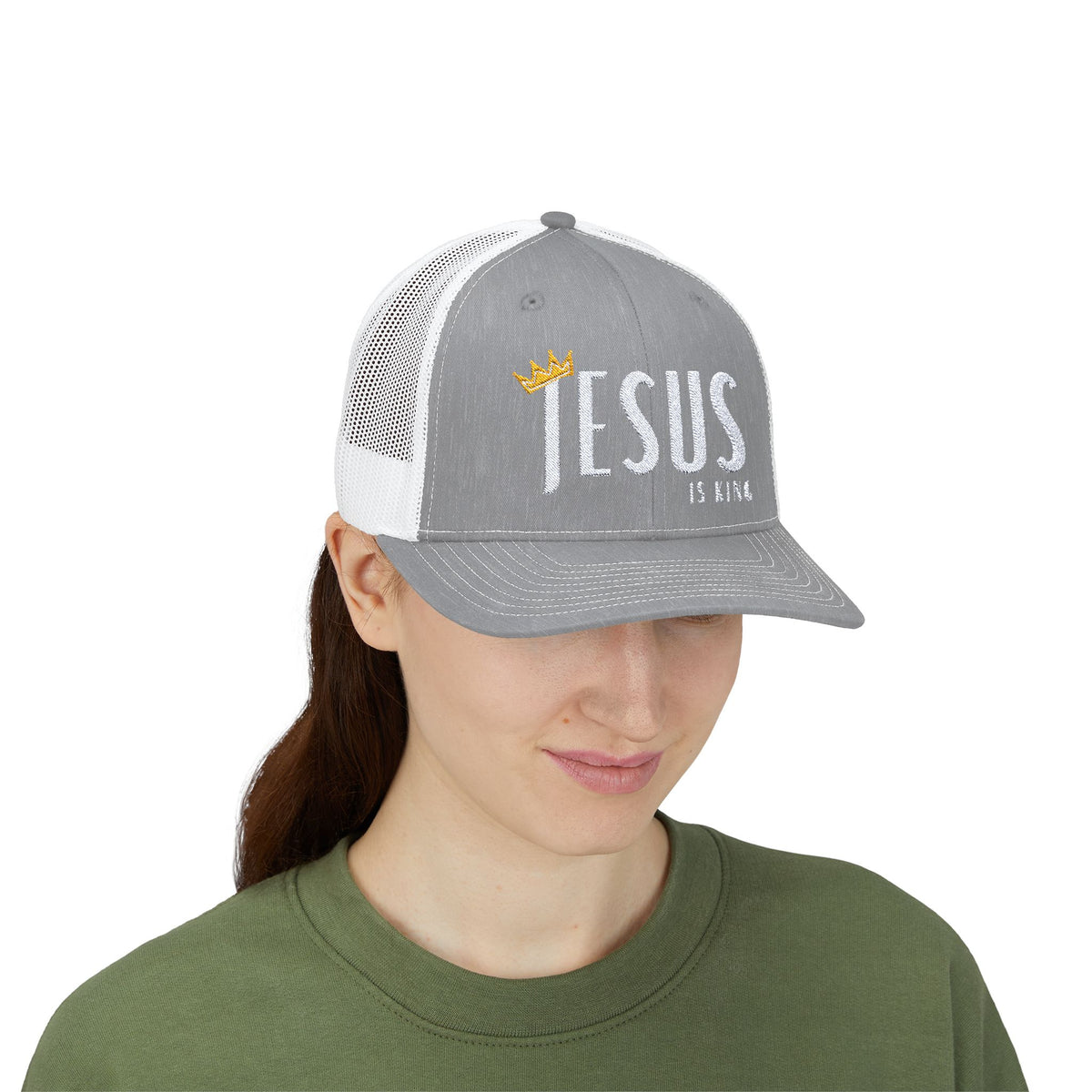 Jesus Is King Snapback Trucker Cap