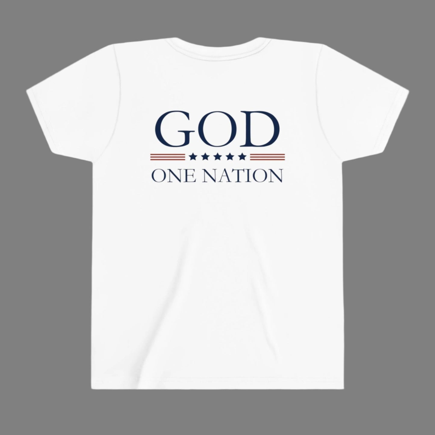 Kids One Nation Under God Youth Short Sleeve Tee