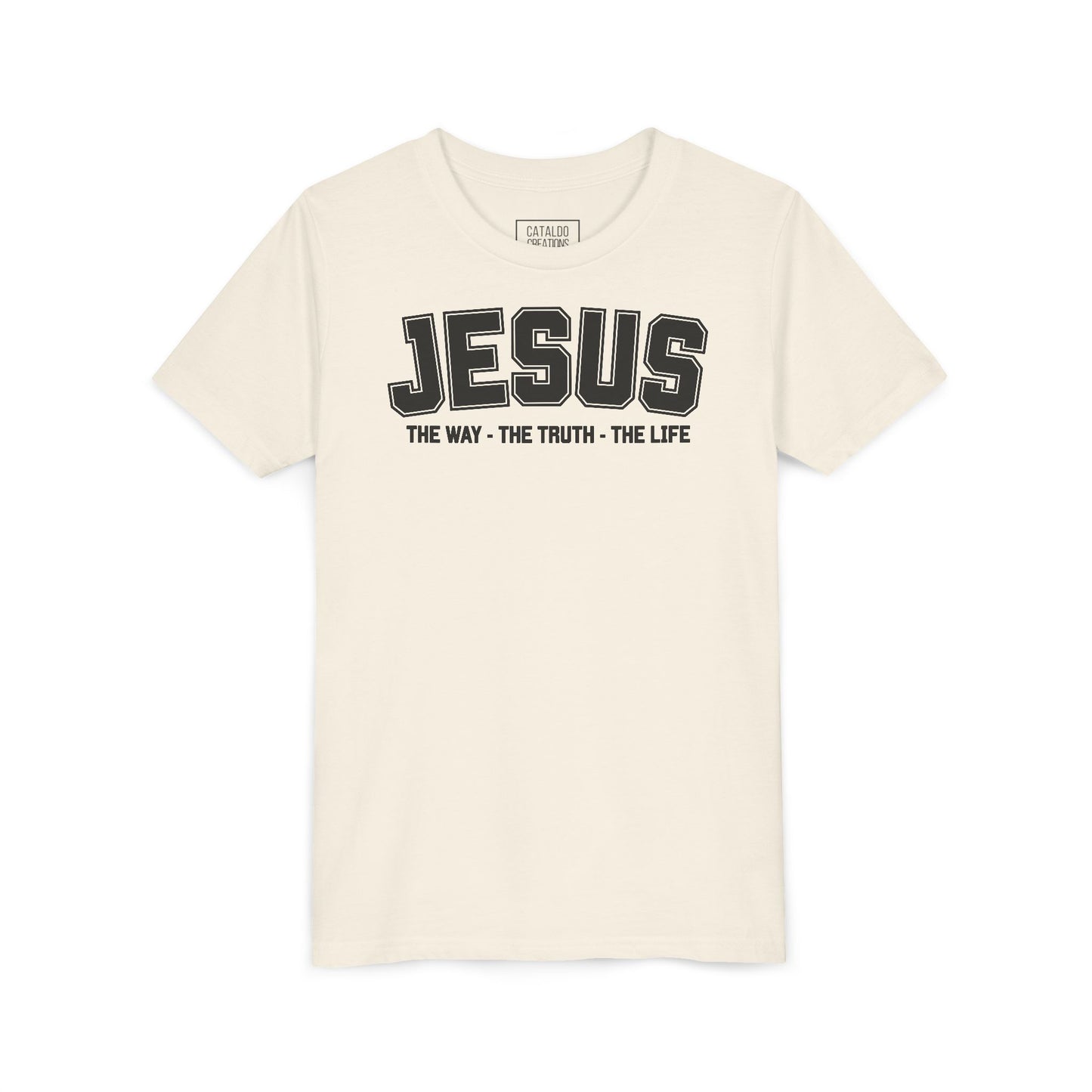 Faith-Inspired Youth Tee - Jesus - The Way, The Truth, The Life, Christian Apparel, Faith-Based Gift, Youth Clothing