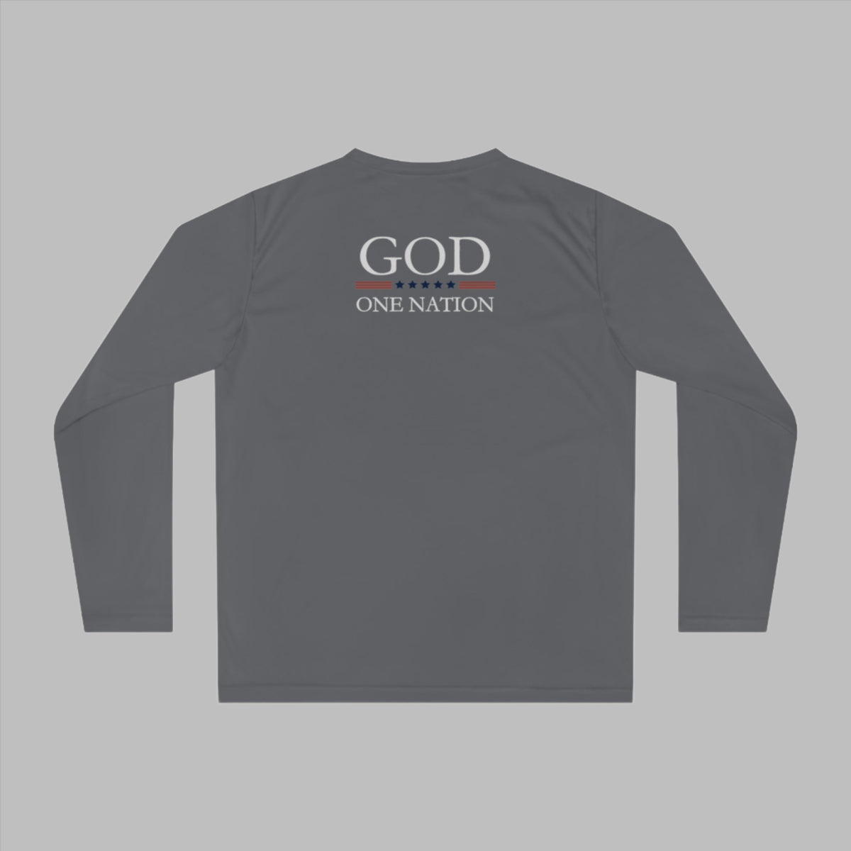 One Nation Under God, 1776 Patriotic UV protection, moisture wicking and fast drying long sleeve shirt for men & women. This Cataldo Creations tee has 1776 on the front chest pocket area and One Nation Under God on the back. Show your patriotism with this American Patriot long sleeve tee today! 