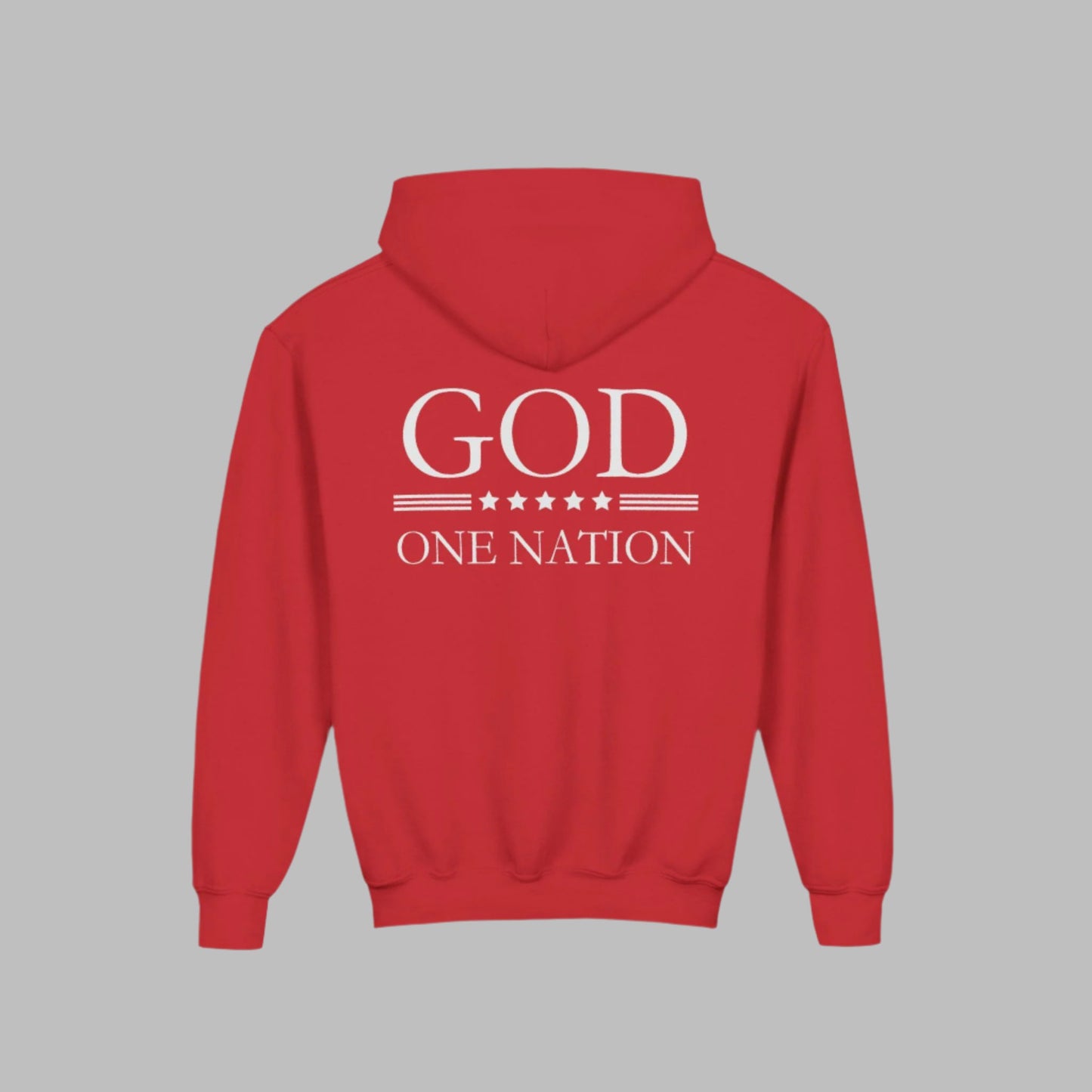 Kids One Nation Under God Youth Hooded Sweatshirt
