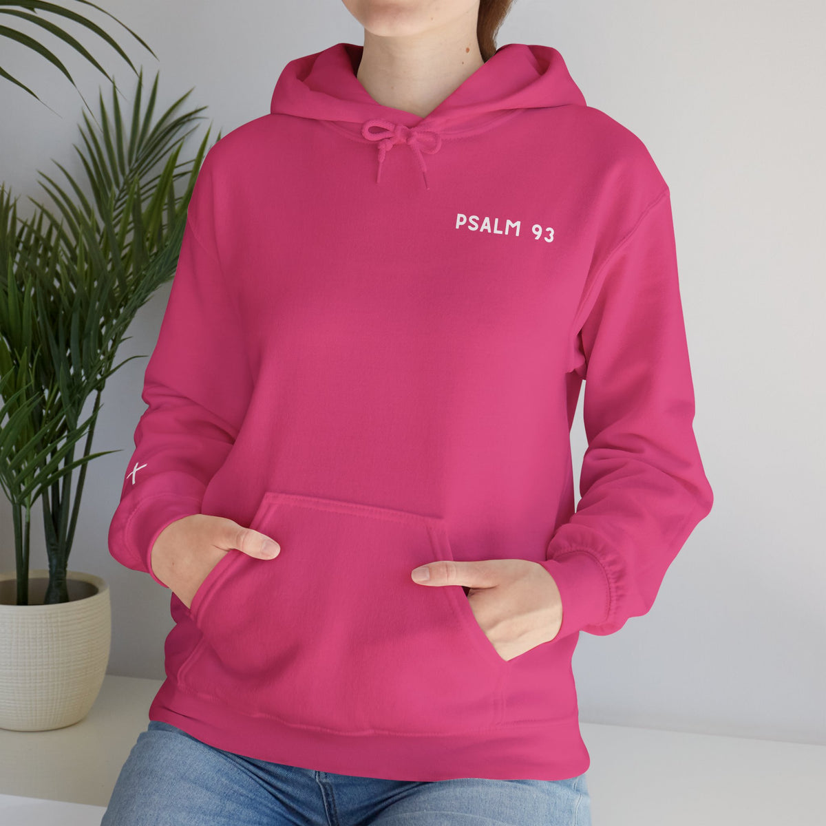 Faith-Inspired Psalm 93 Hooded Sweatshirt, 'Mightier Than The Waves Of The Sea' Cozy Hoodie, Christian Sweatshirt
