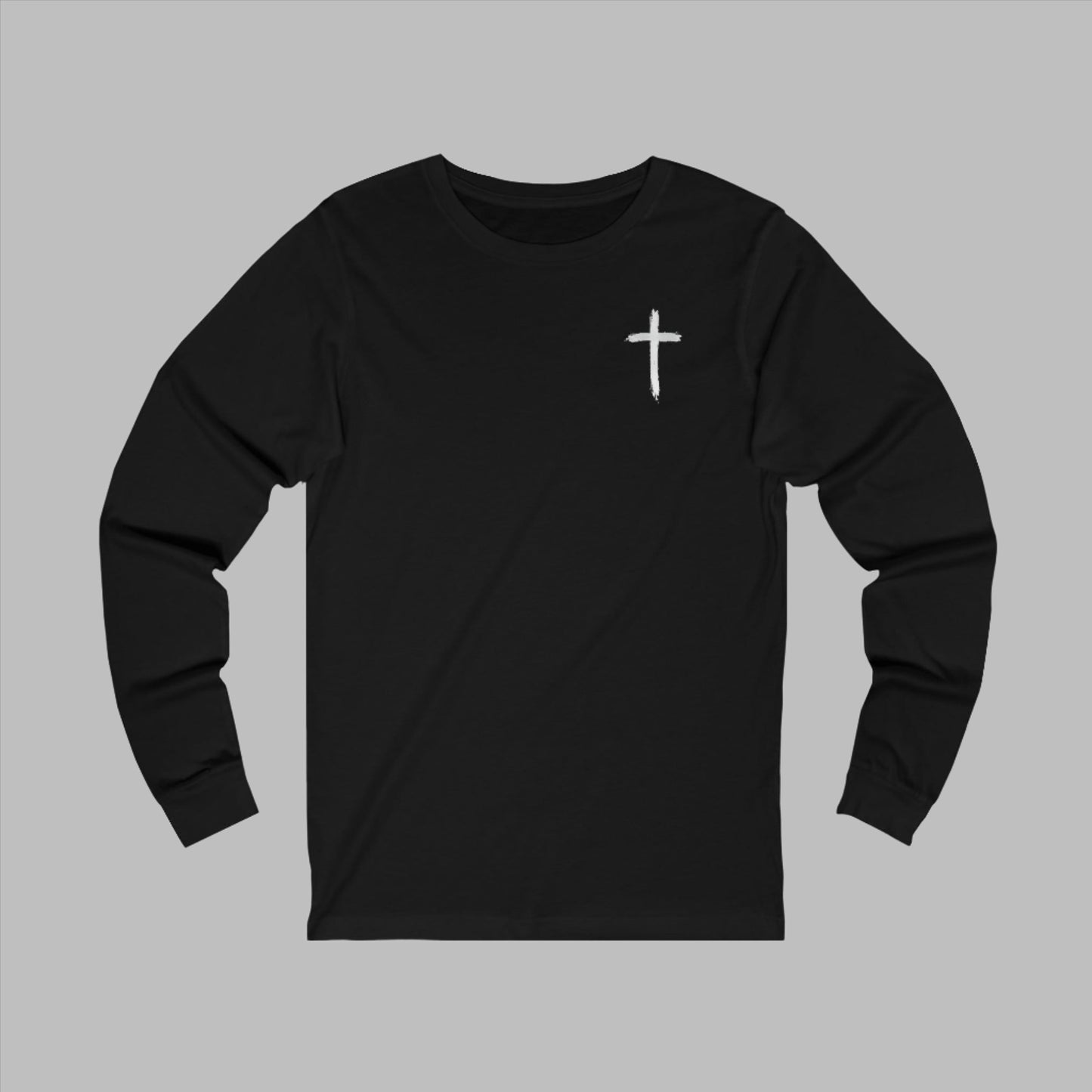 Be Bold As A Lion Christian Proverbs Tee. Bible Verse Lion T-Shirt. Unisex Jersey Long Sleeve Tee. Cross bible verse tee for men and women.