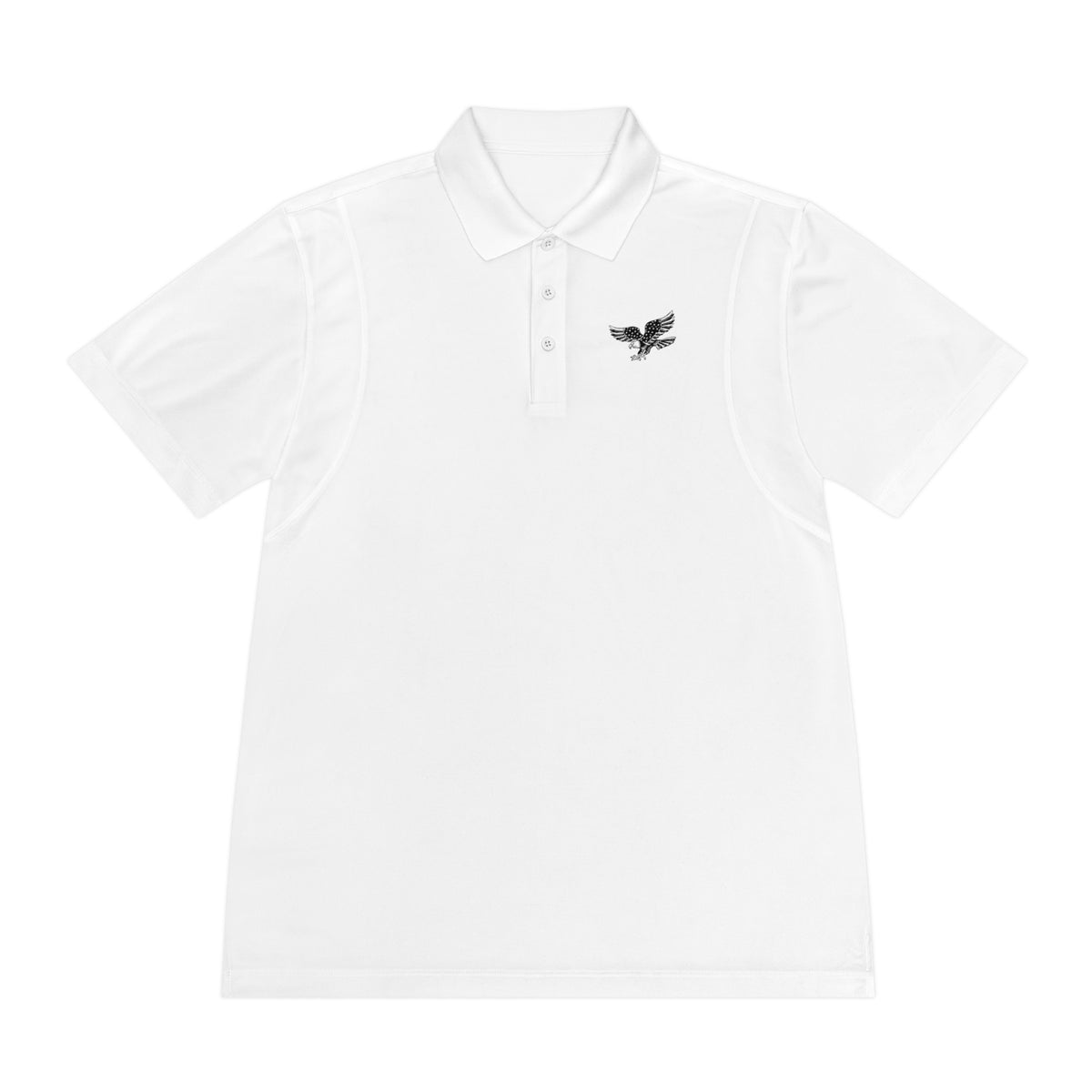 Patriotic Men's Sport Polo Shirt - Patriotic Eagle And American Flag Golf Polo