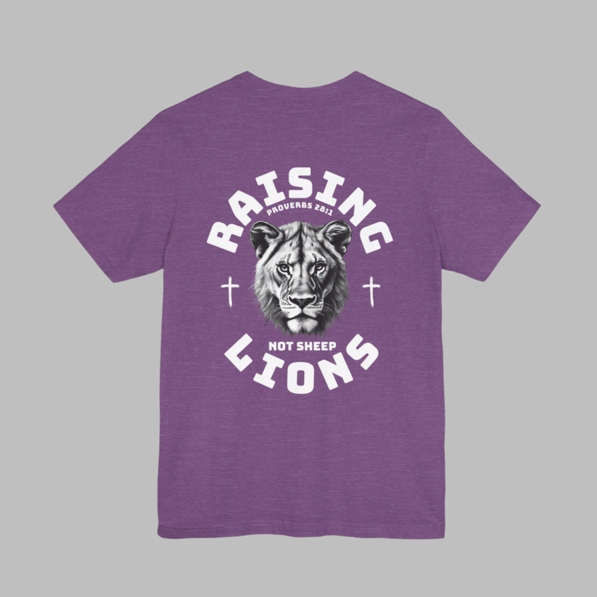 Raising Lions Not Sheep Adult Short Sleeve Tee
