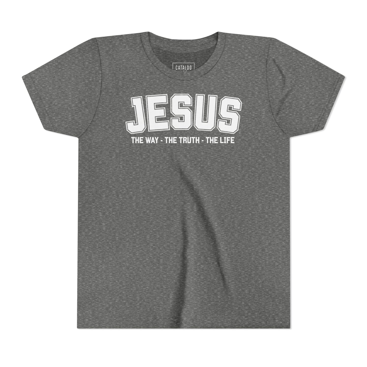 Faith-Inspired Youth Tee - Jesus - The Way, The Truth, The Life, Christian Apparel, Faith-Based Gift, Youth Clothing