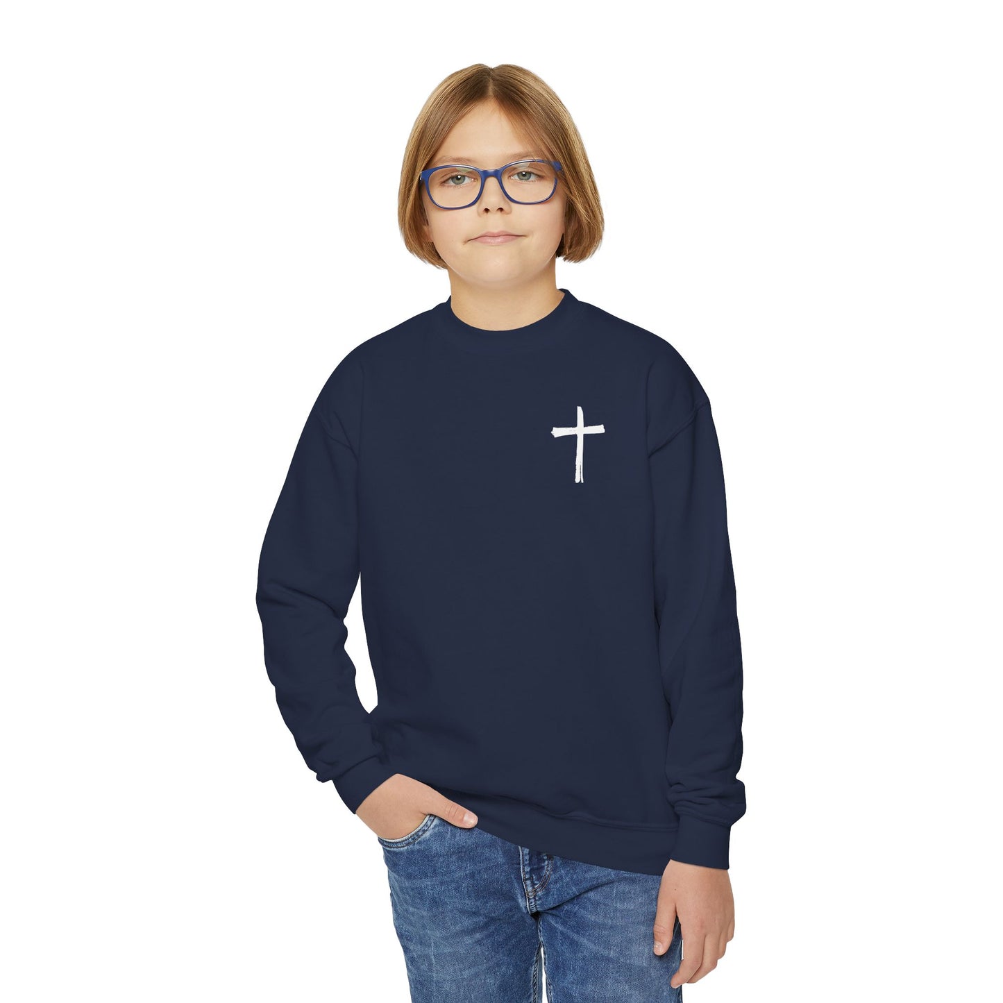 Kids Be Bold As A Lion Youth Crewneck Sweatshirt