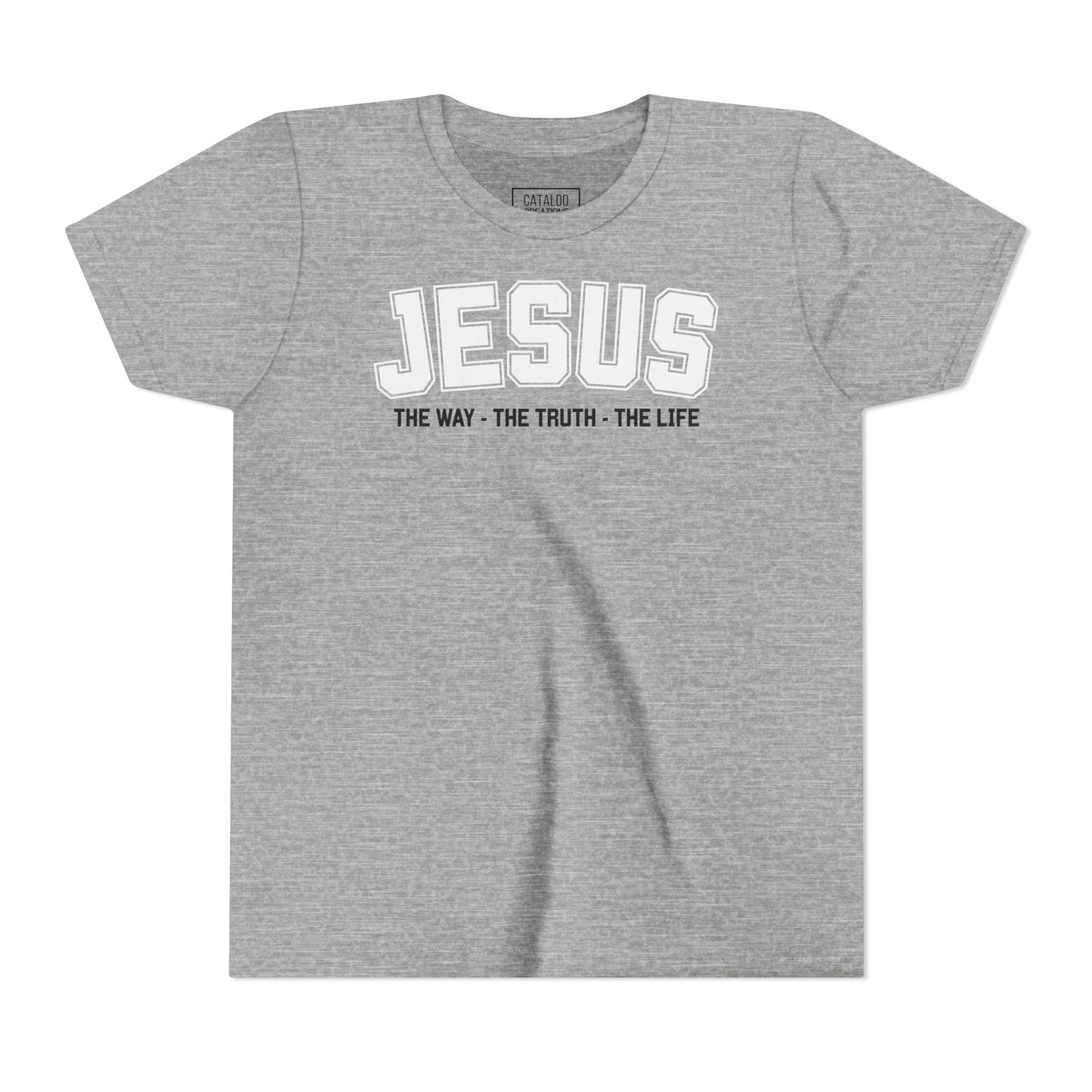 Faith-Inspired Youth Tee - Jesus - The Way, The Truth, The Life, Christian Apparel, Faith-Based Gift, Youth Clothing