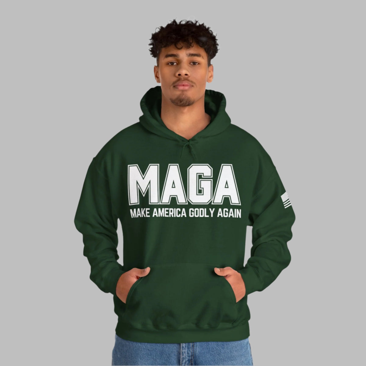 Make America Godly Again Heavyweight Hoodie