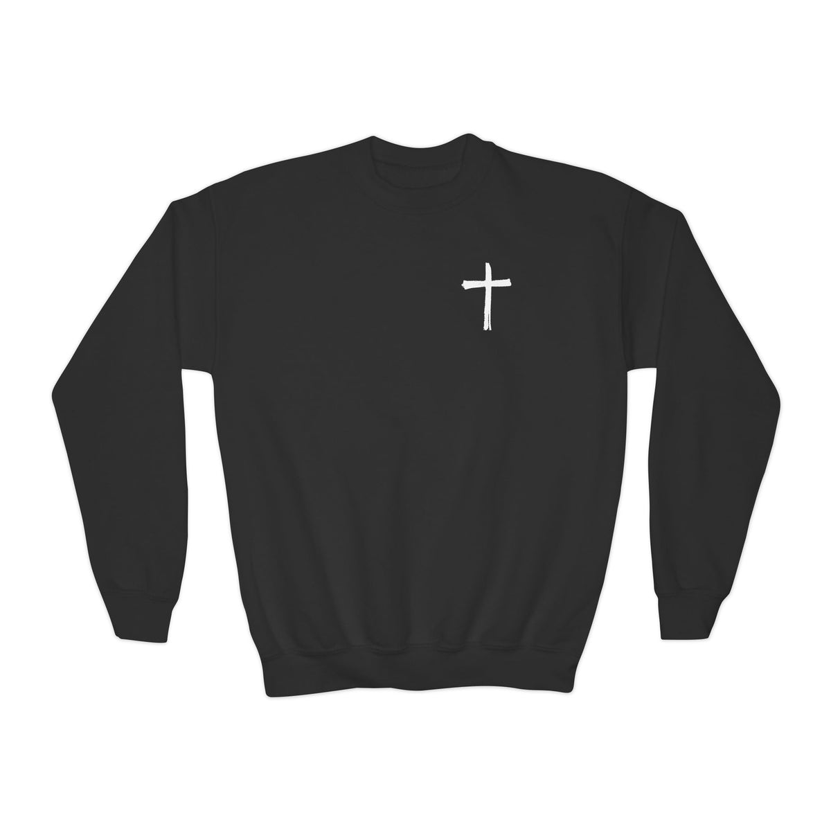 Kids Lions Never Bow Down To Hyenas Youth Crewneck Sweatshirt