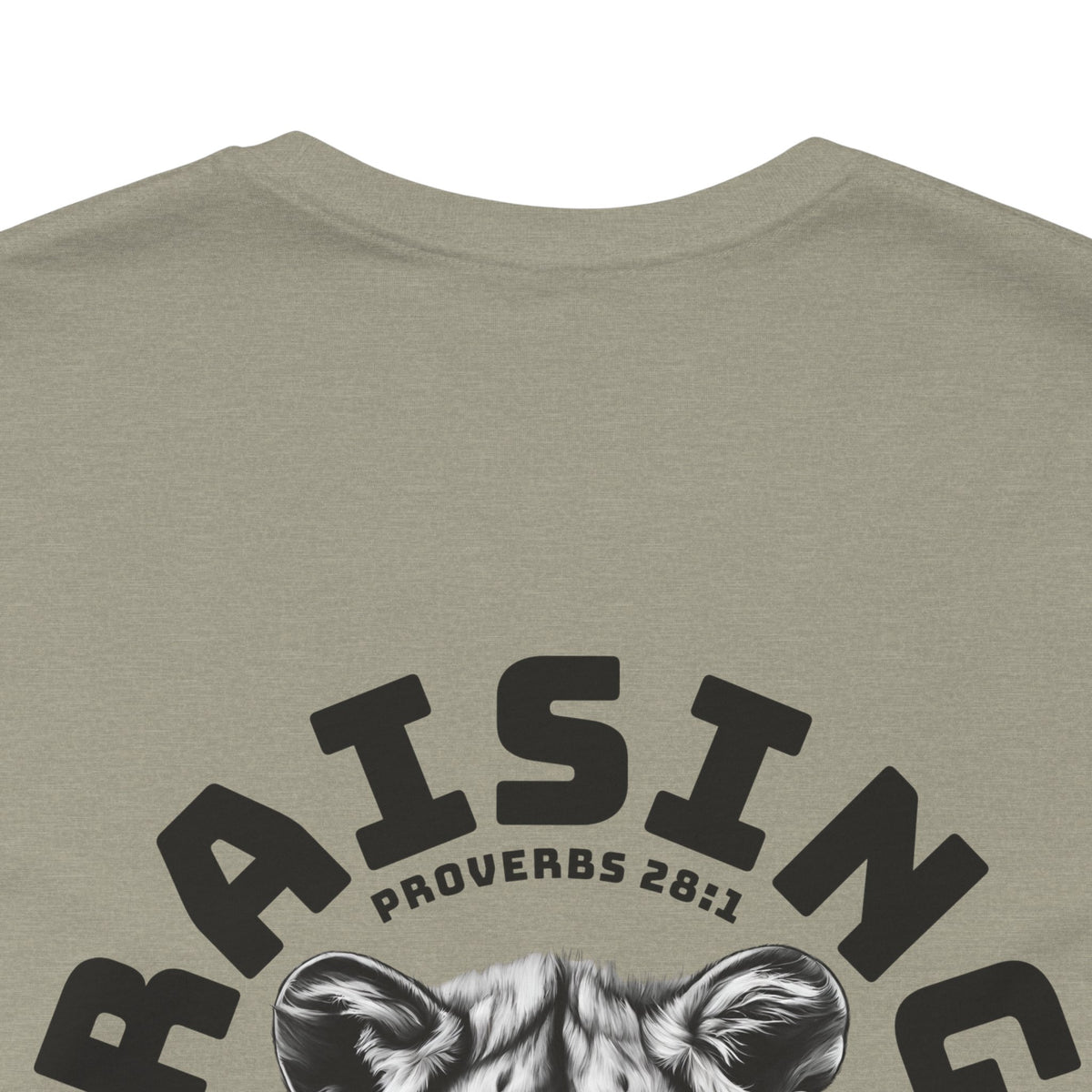 Raising Lions Not Sheep Adult Short Sleeve Tee
